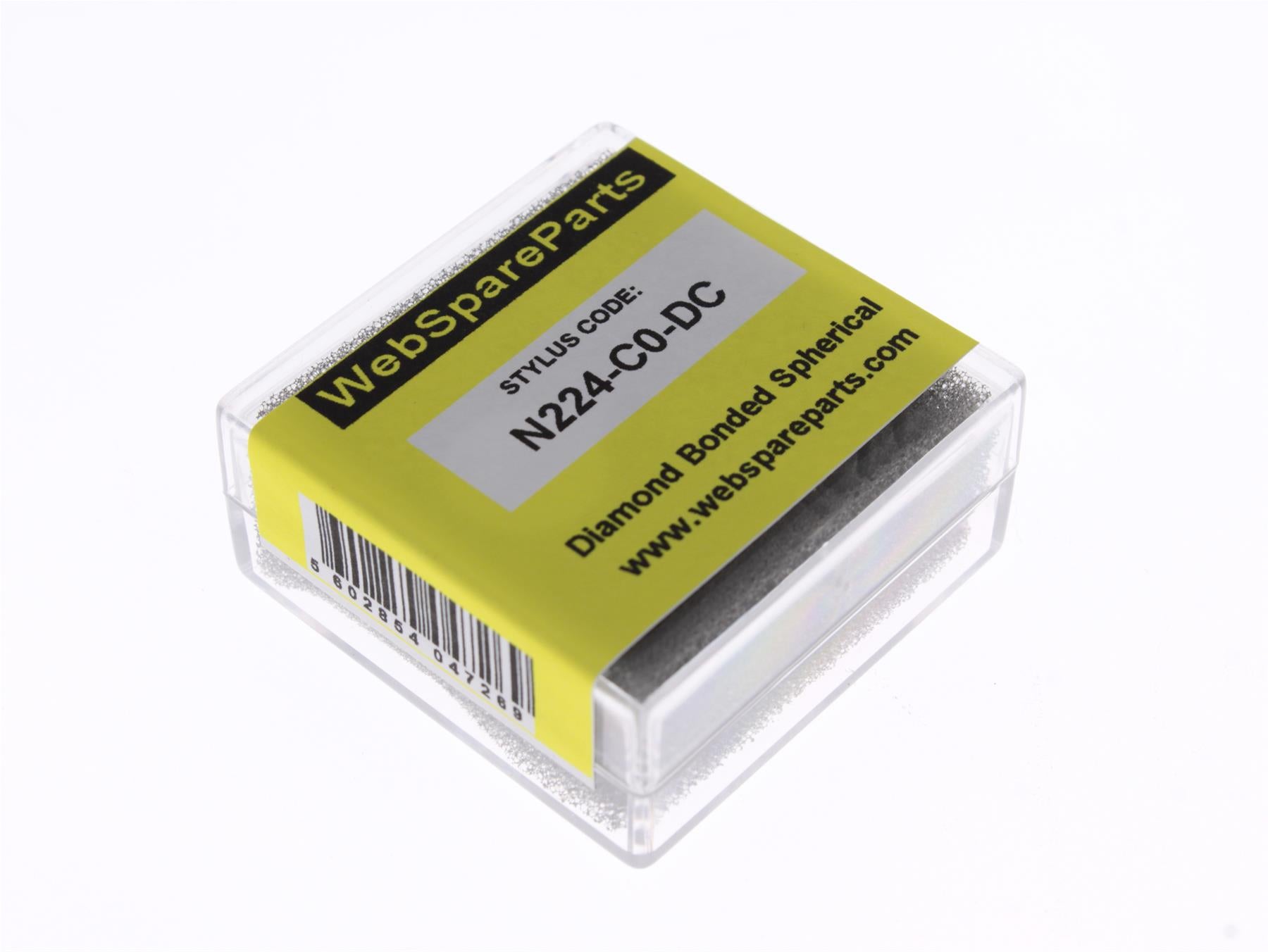 Aguja para tocadiscos N224-C0-DC con punta esférica diamantada