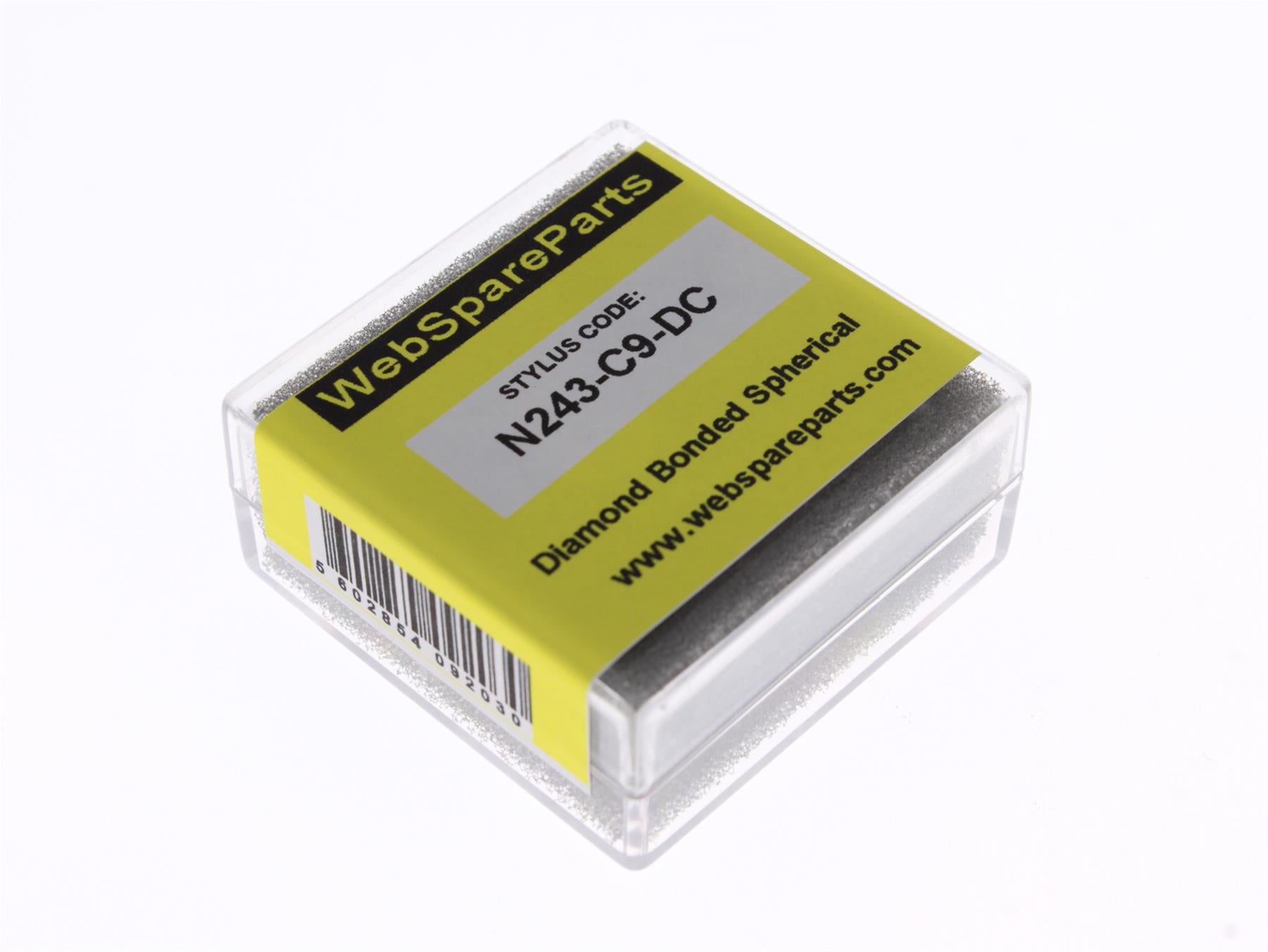 Aguja para tocadiscos N243-C9-DC con punta esférica diamantada