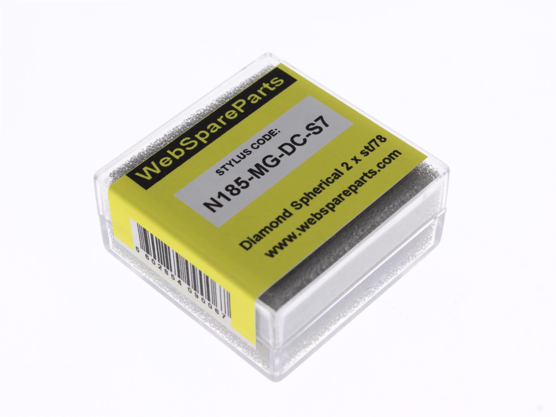 Aguja para tocadiscos N185-MG-DC-S7 con punta esférica diamantada