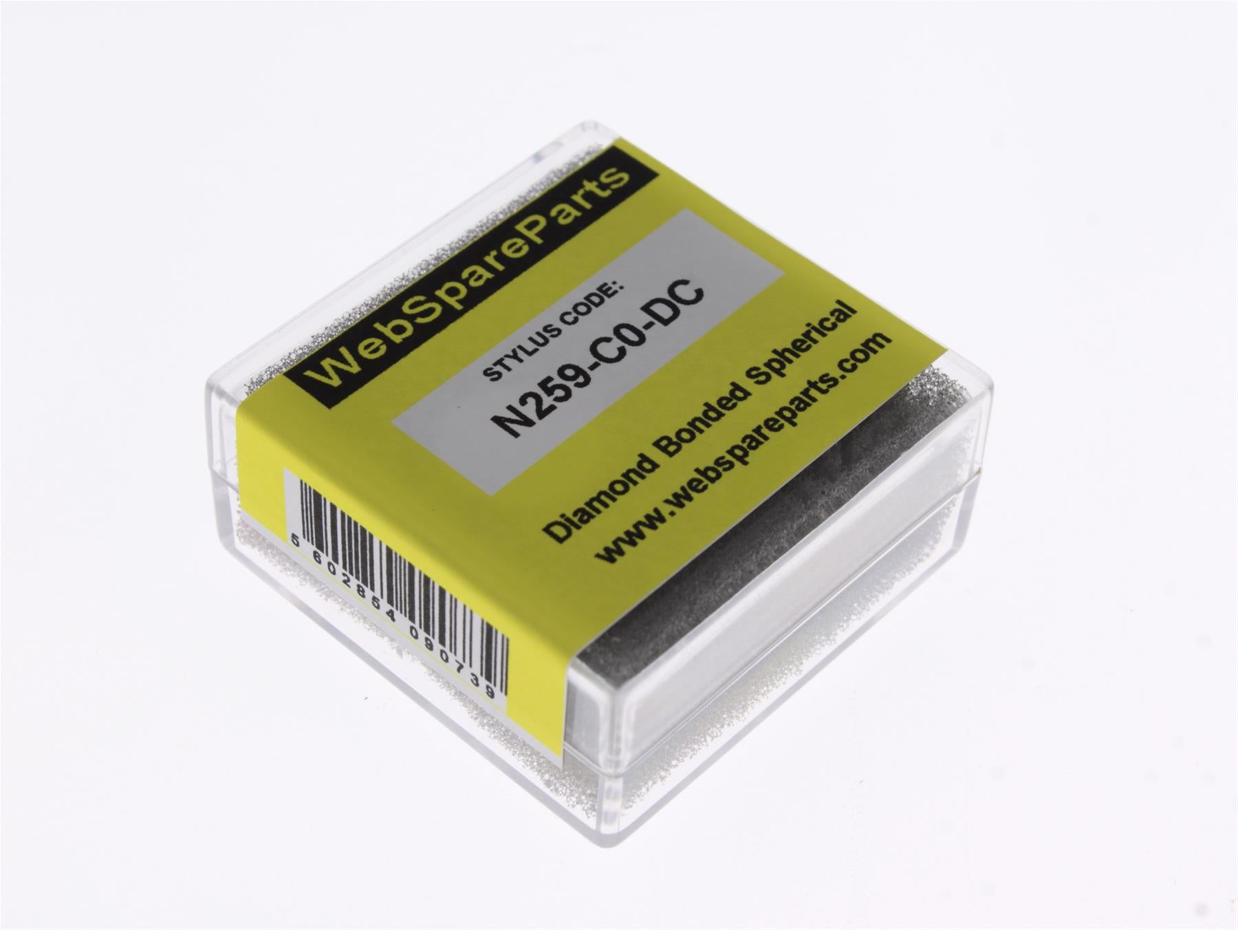 Aguja para tocadiscos N259-C0-DC con punta esférica diamantada