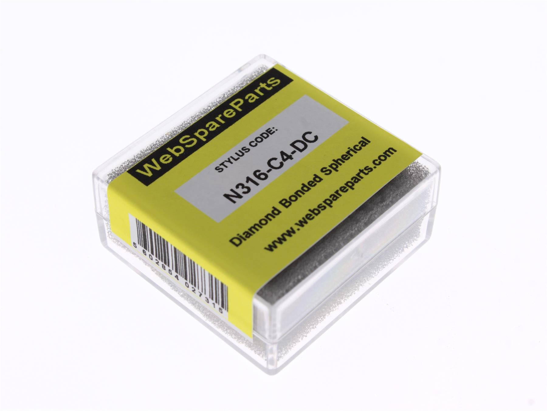 Aguja para tocadiscos N316-C4-DC con punta esférica diamantada