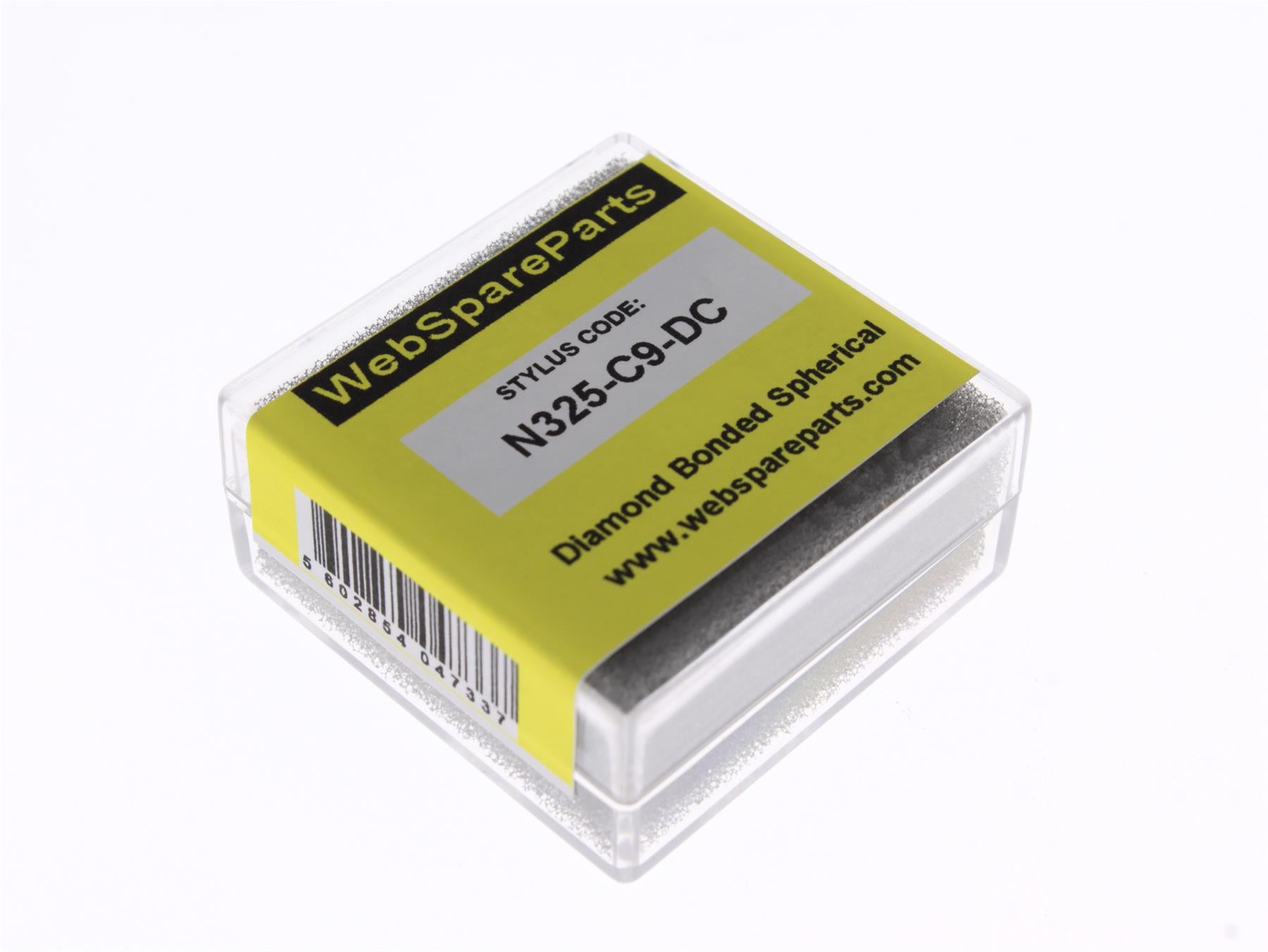 Aguja para tocadiscos N325-C9-DC con punta esférica diamantada