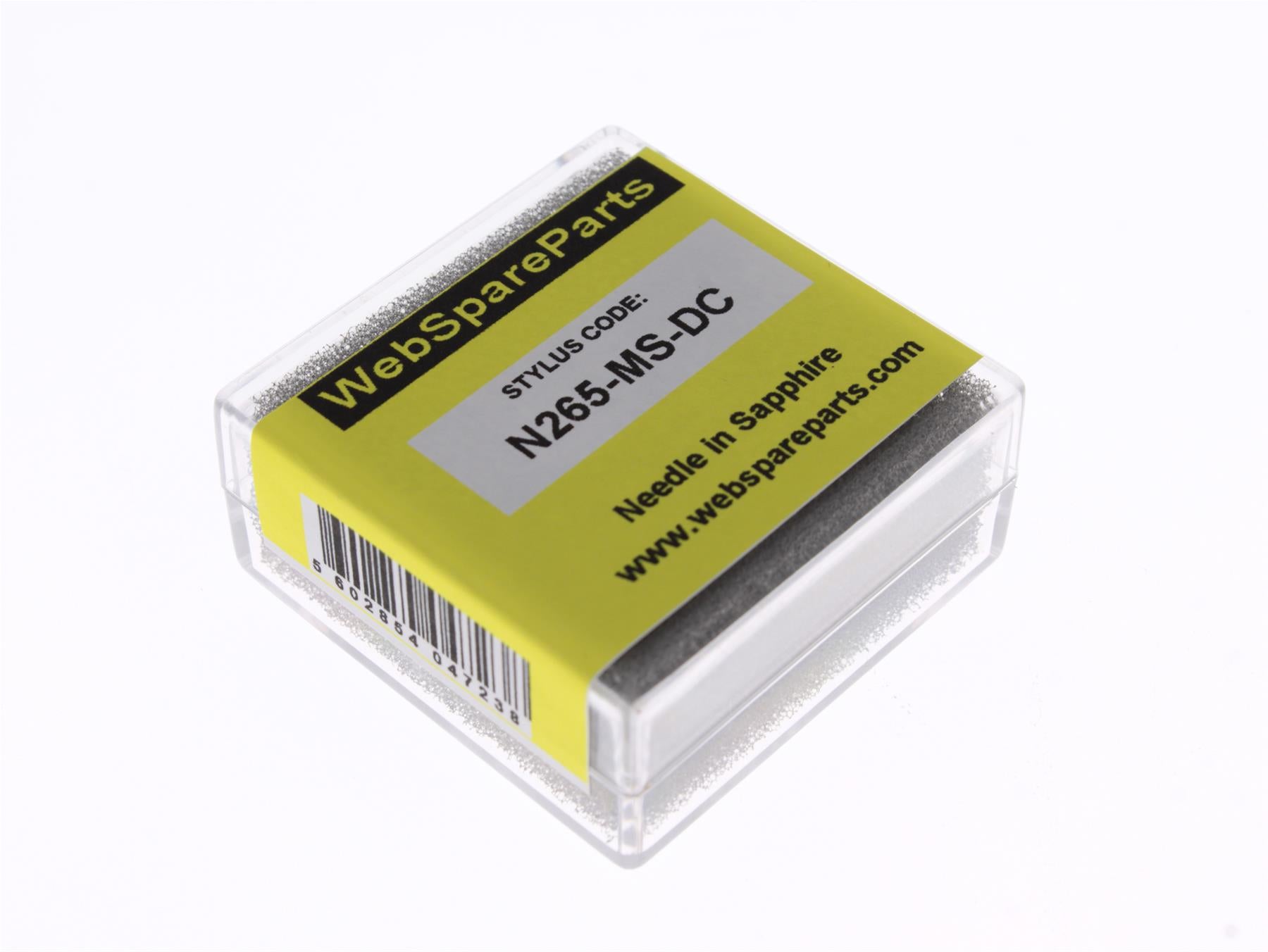 Aguja para tocadiscos N265-MS-DC con punta esférica diamantada