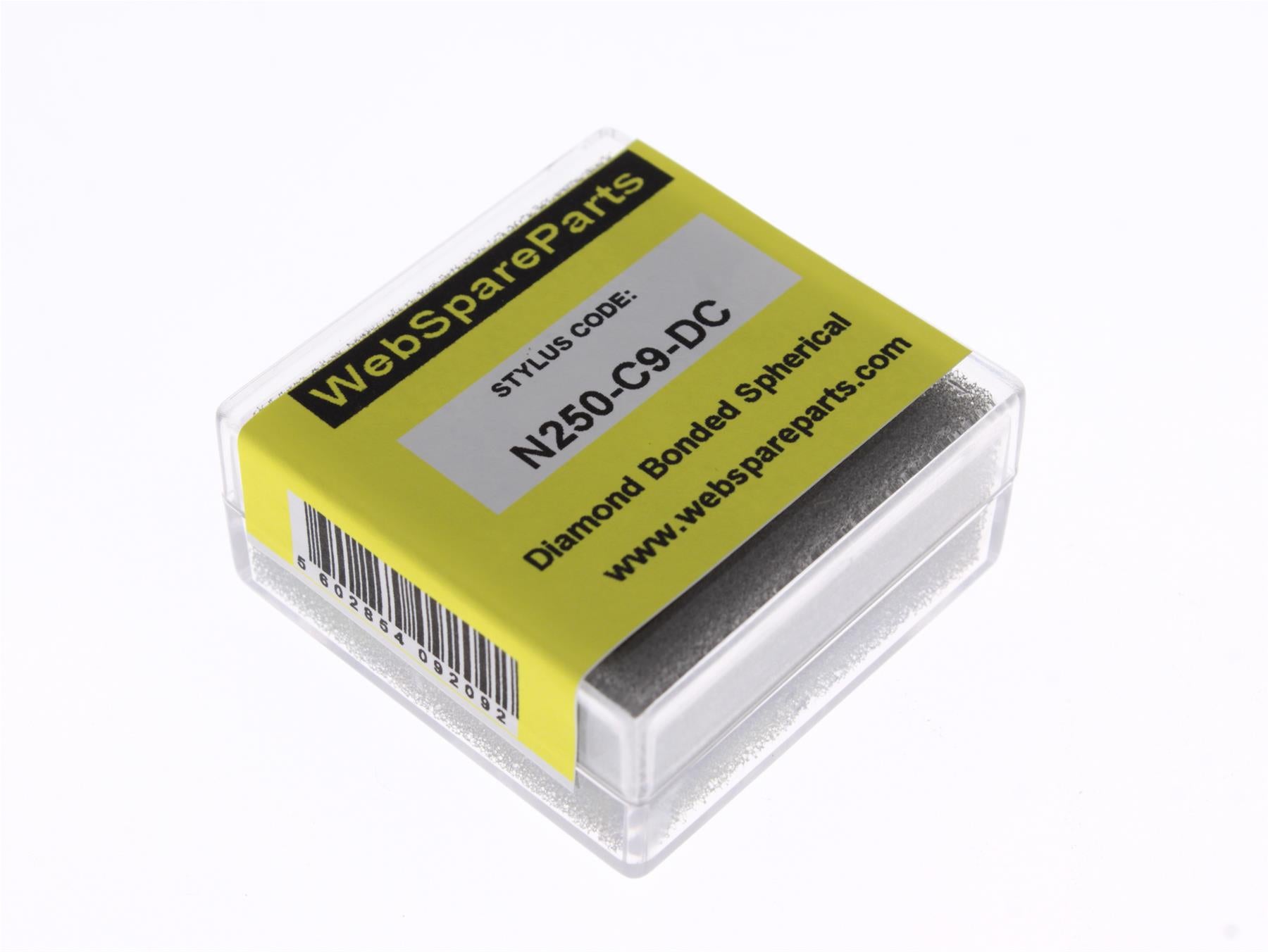 Aguja para tocadiscos N250-C9-DC con punta esférica diamantada