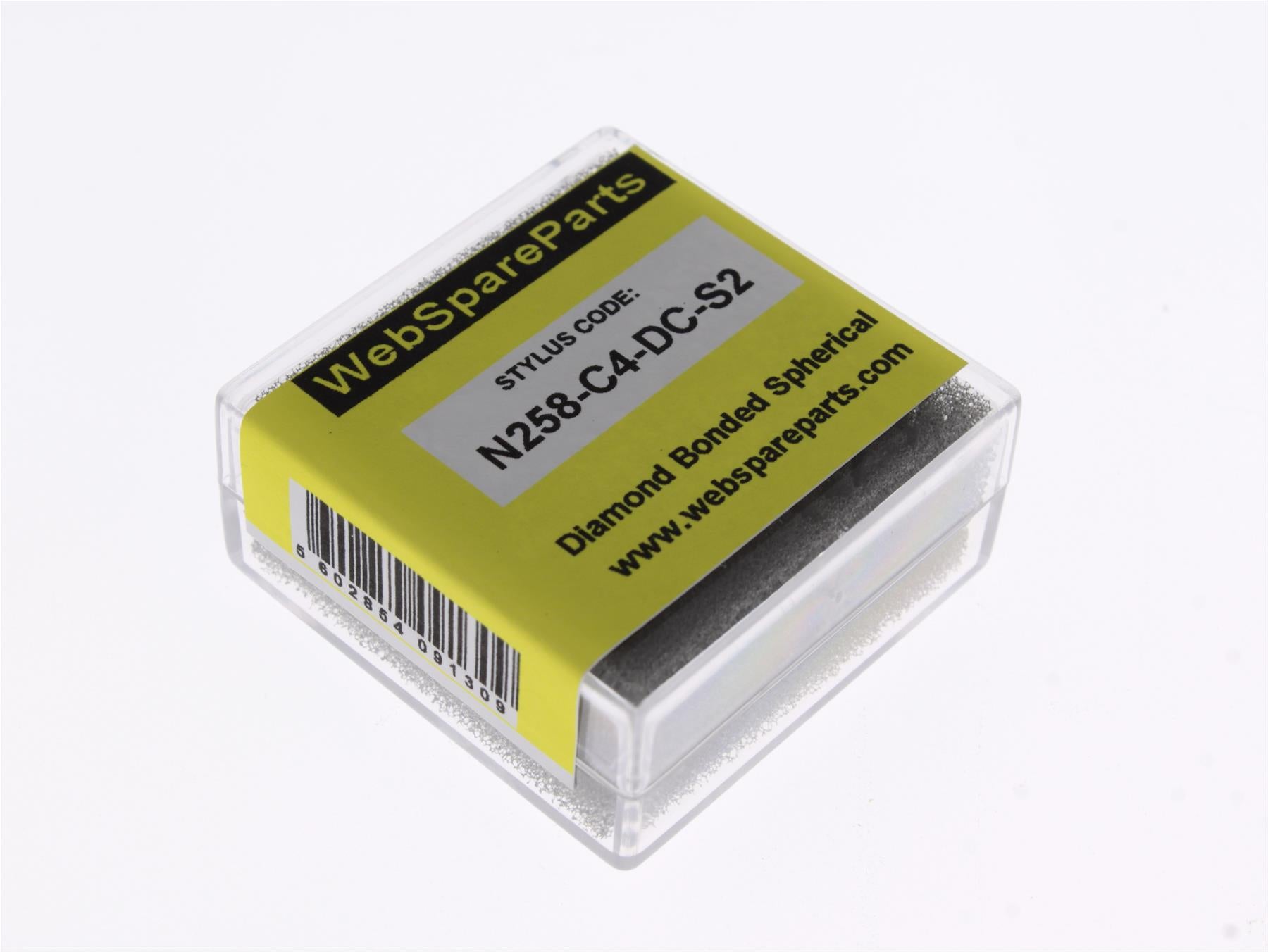 Aguja para tocadiscos N258-C4-DC-S2 con punta esférica diamantada (doble)