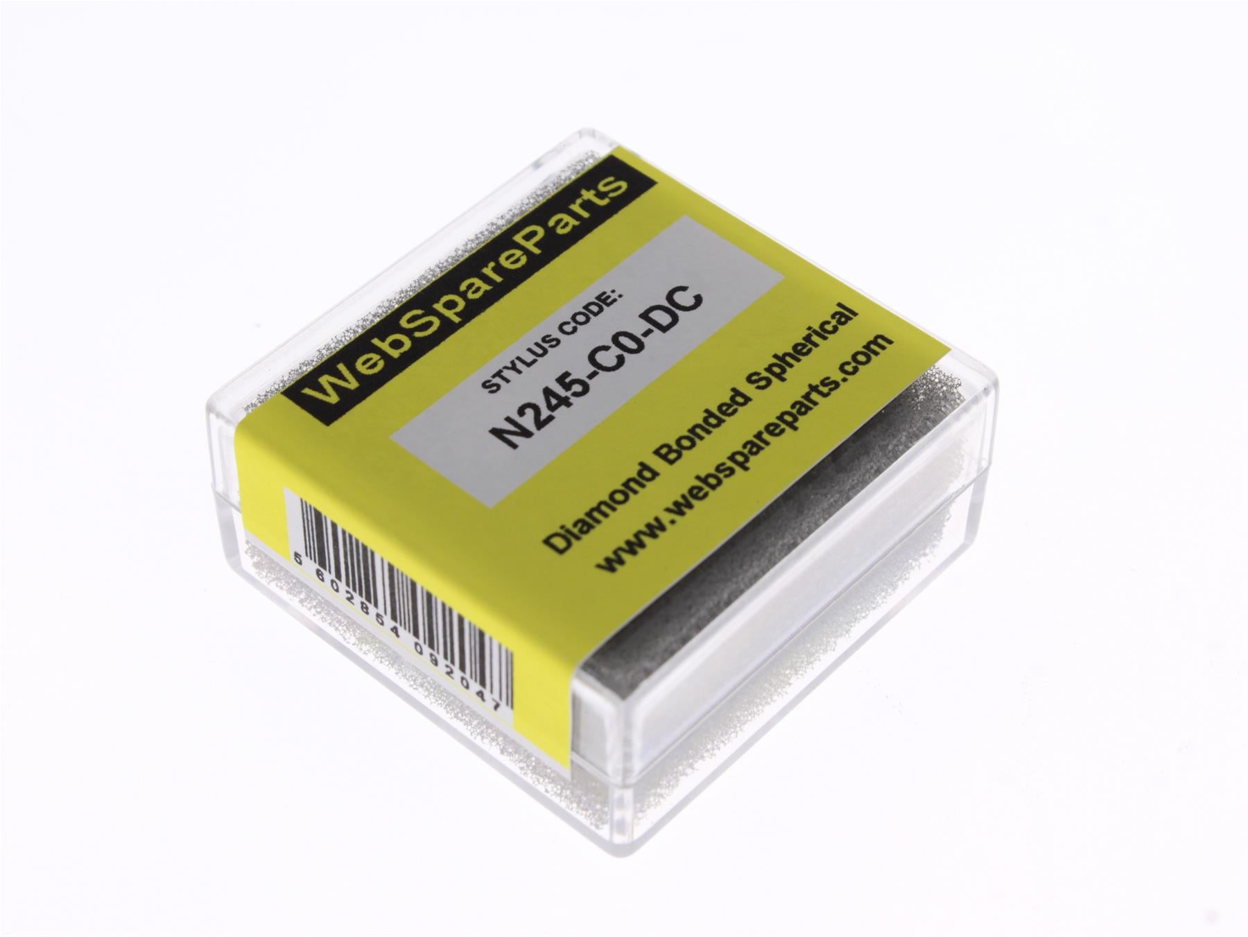 Aguja para tocadiscos N245-C0-DC con punta esférica diamantada