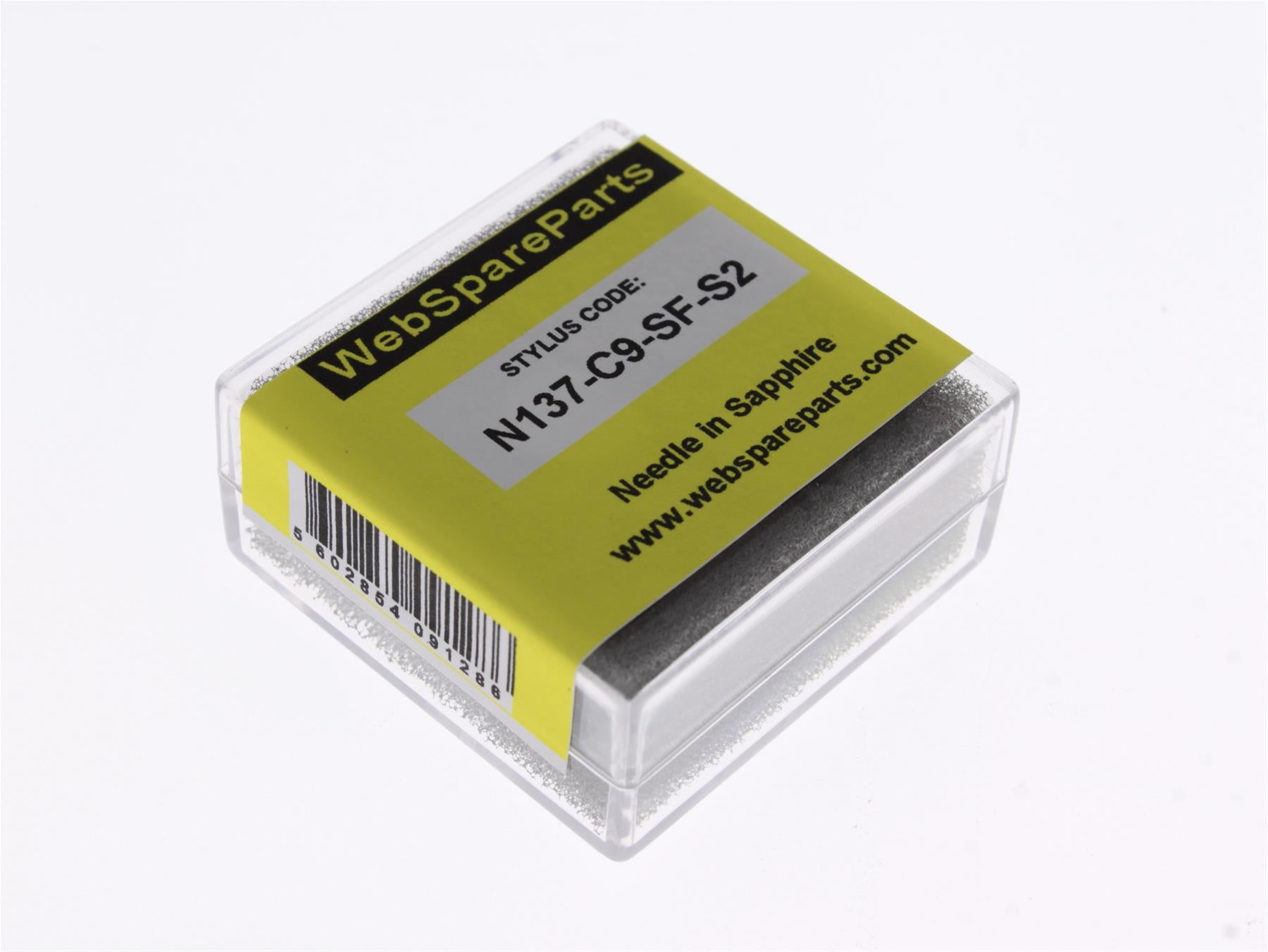 Aguja para tocadiscos N137-C9-SF-S2 en zafiro (doble)
