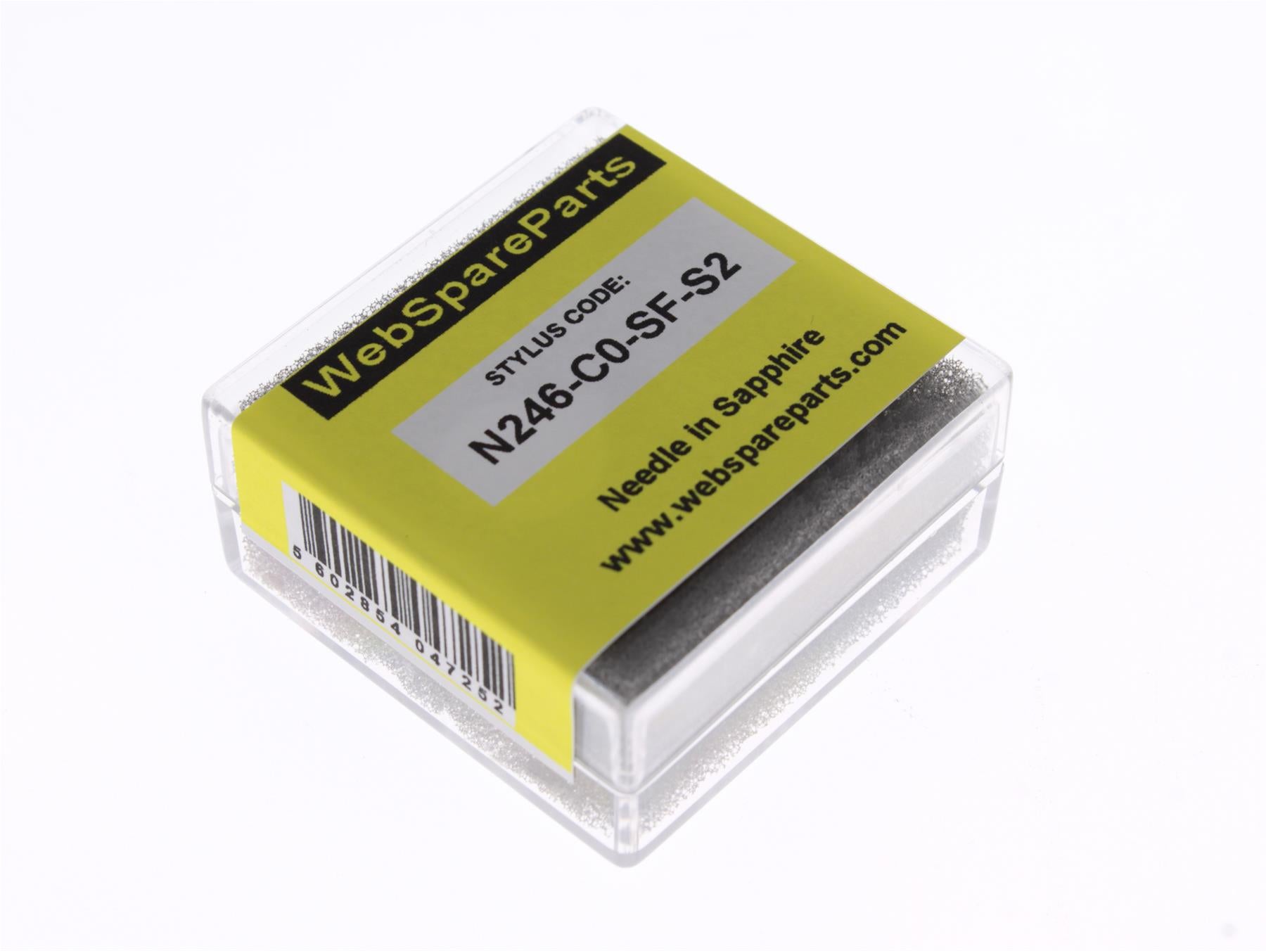Aguja para tocadiscos N246-C0-SF-S2 en zafiro (doble st/st)