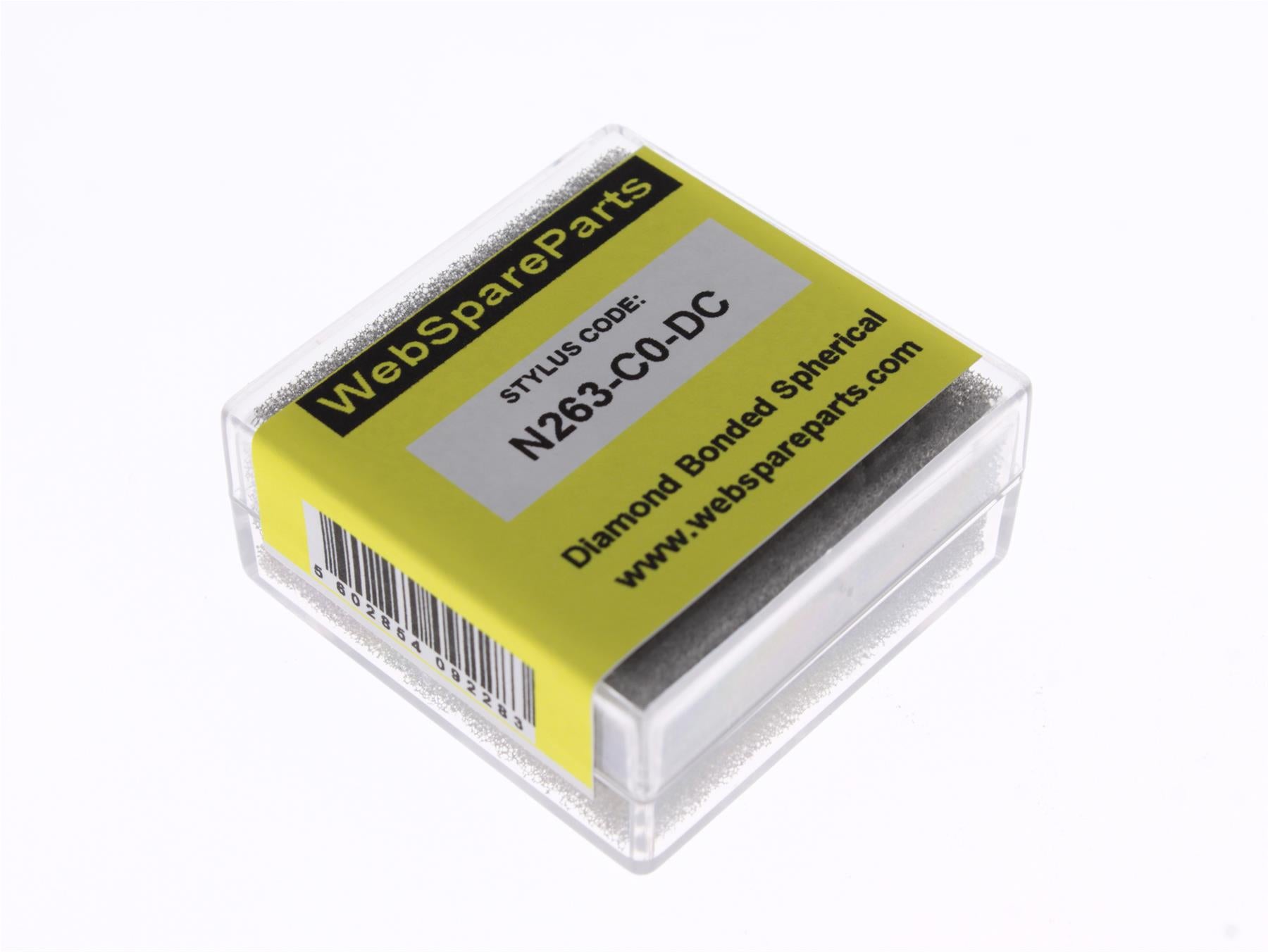 Aguja para tocadiscos N263-C0-DC con punta esférica diamantada