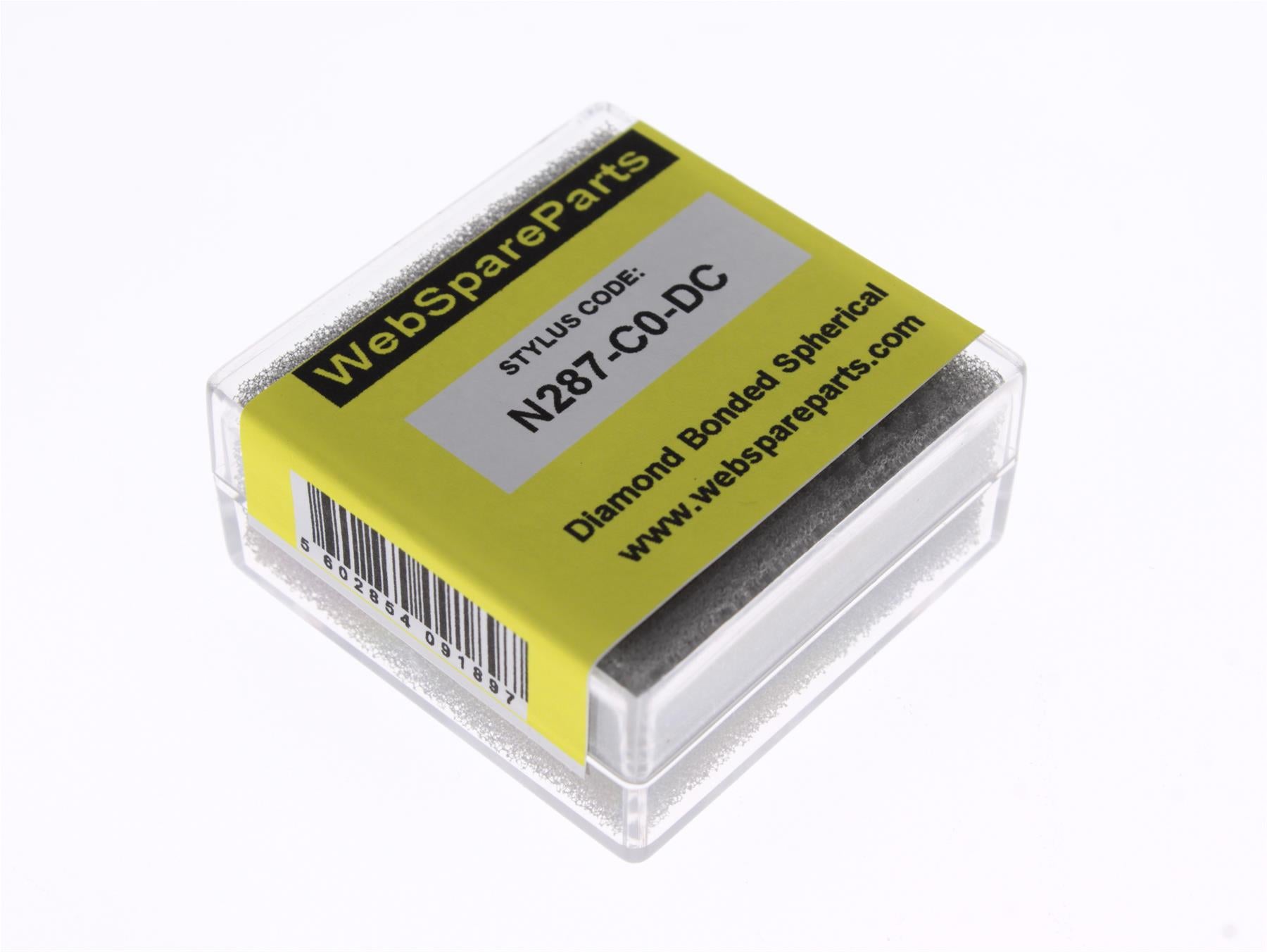 Aguja para tocadiscos N287-C0-DC con punta esférica diamantada