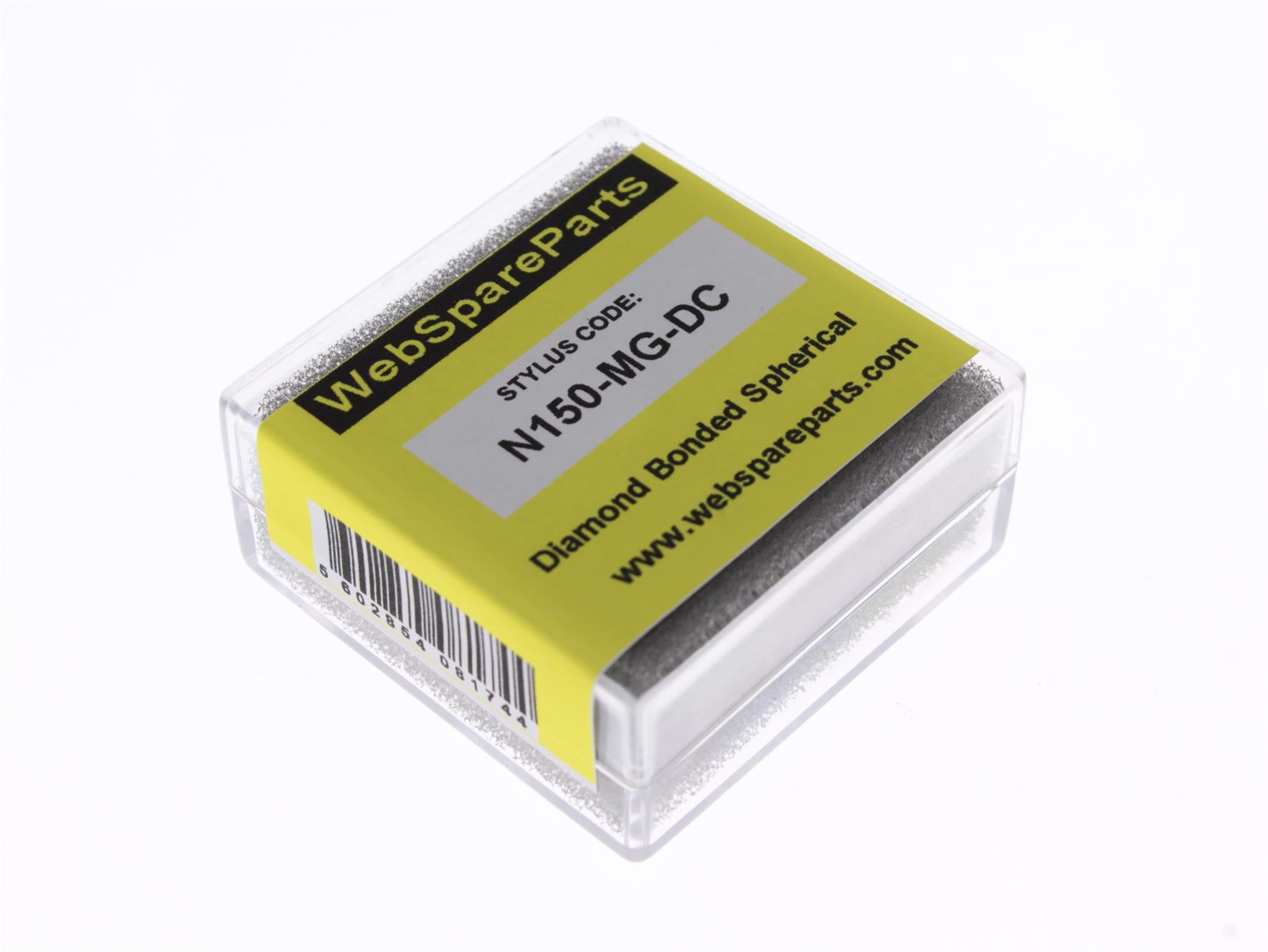 Aguja para tocadiscos N150-MG-DC con punta esférica diamantada