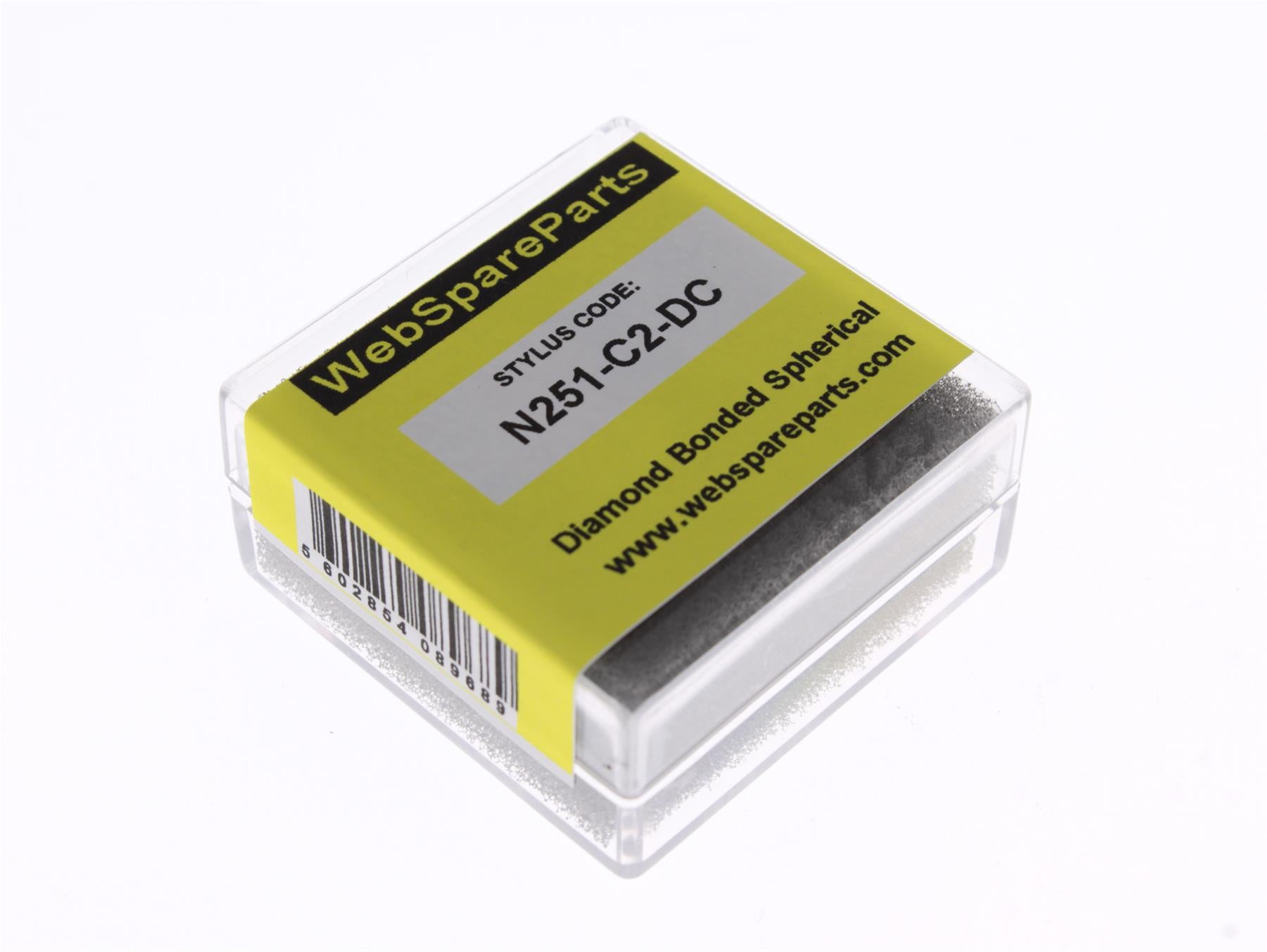 Aguja para tocadiscos N251-C2-DC con punta esférica diamantada