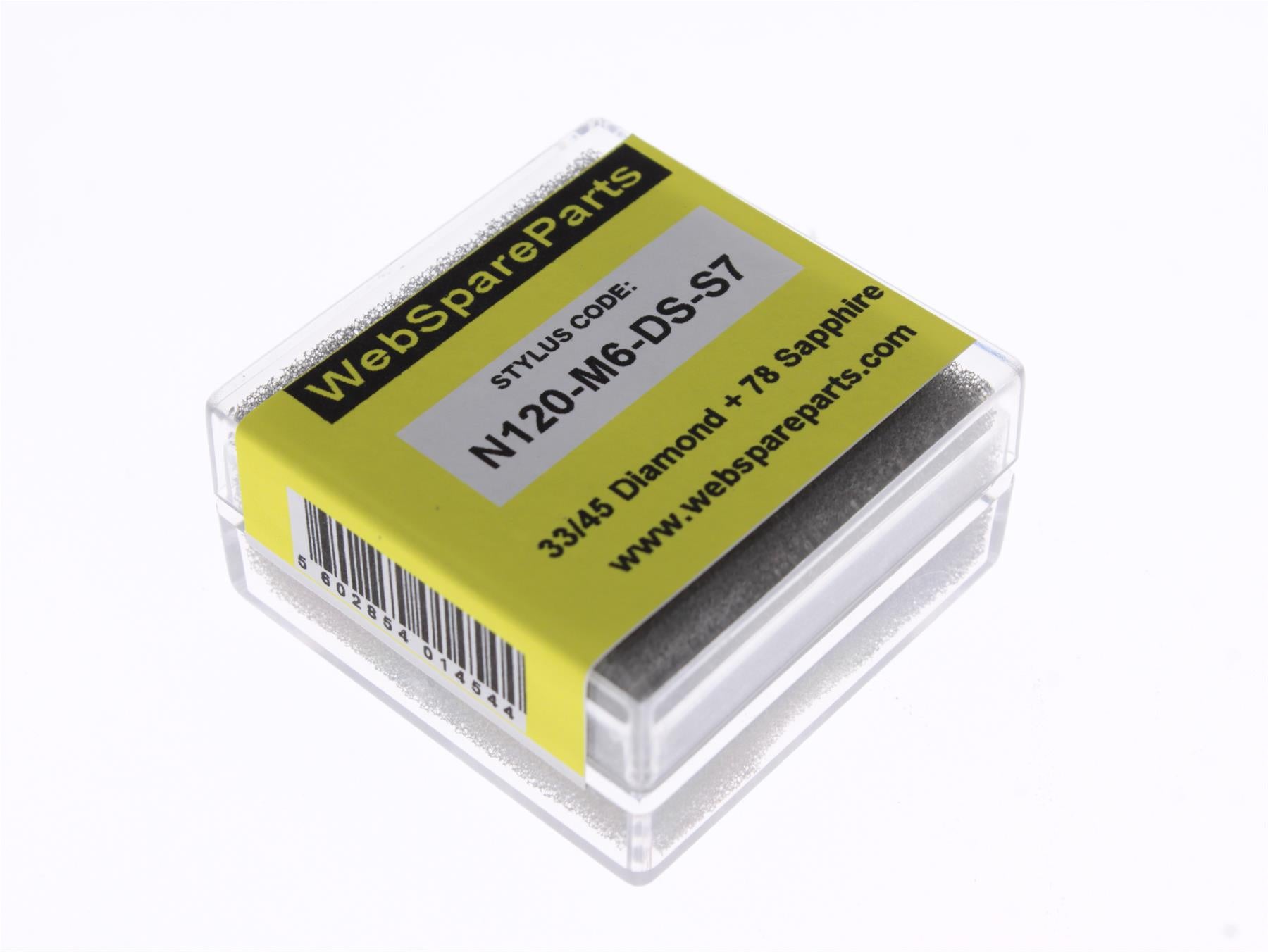 Aguja para tocadiscos N120-M6-DS-S7 con punta diamantada + zafiro
