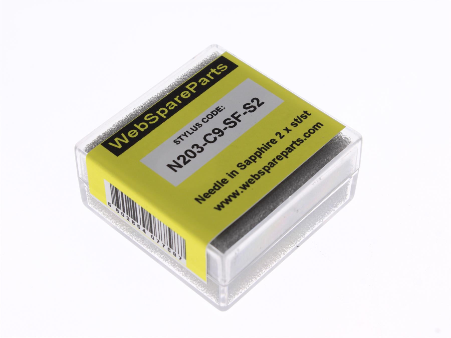Aguja para tocadiscos N203-C9-SF-S2 en zafiro (doble)