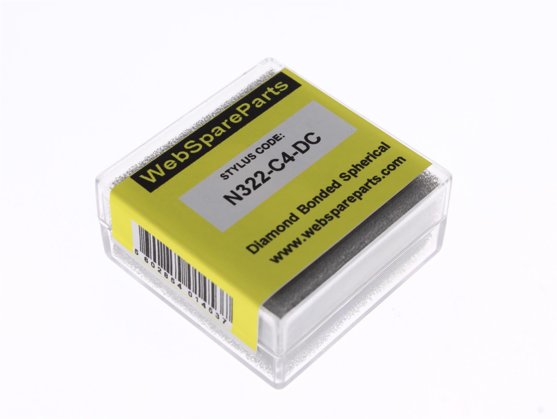 Aguja para tocadiscos N322-C4-DC con punta esférica diamantada