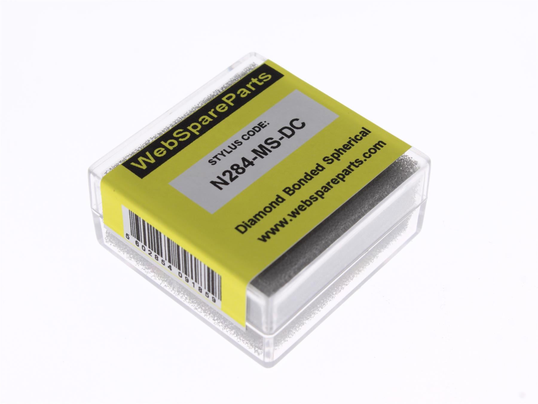 Aguja para tocadiscos N284-MS-DC con punta esférica diamantada