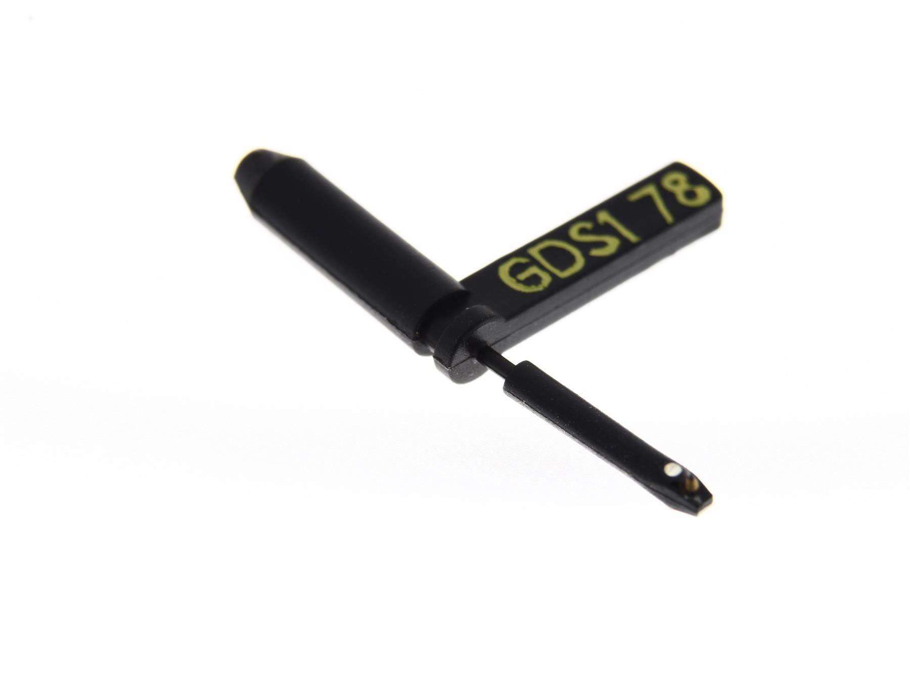 Aguja para tocadiscos N256-C0-DC-S7 con punta esférica diamantada