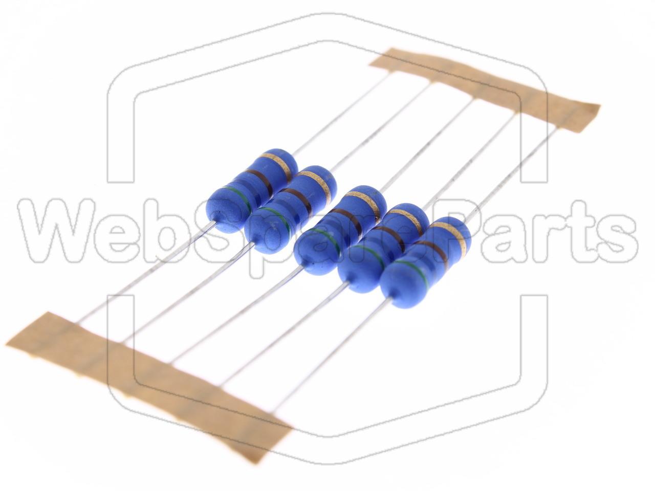 5x Resistencia de película metálica 560R 2W ±5% Ø5x12mm