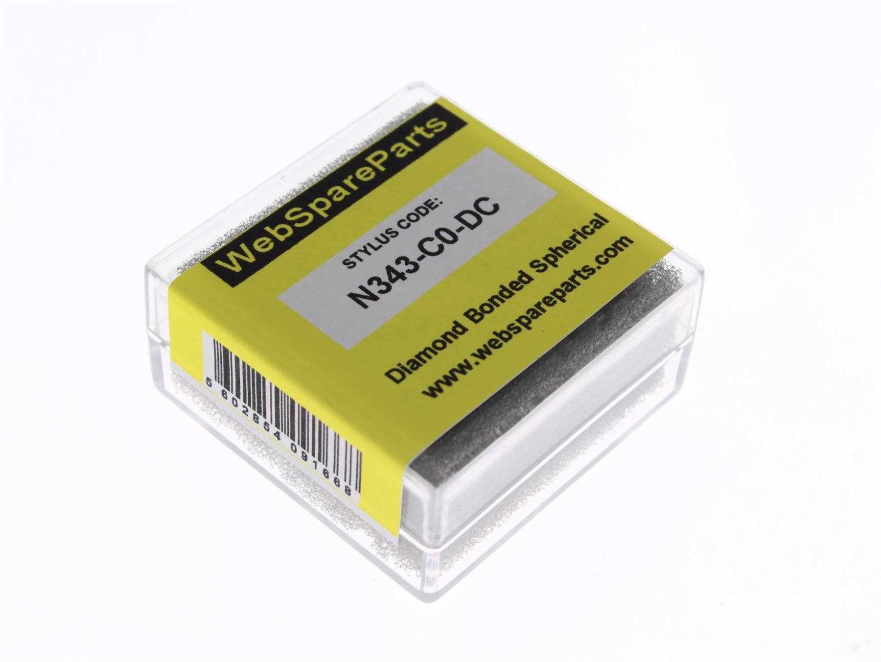 Aguja para tocadiscos N343-C0-DC con punta esférica diamantada
