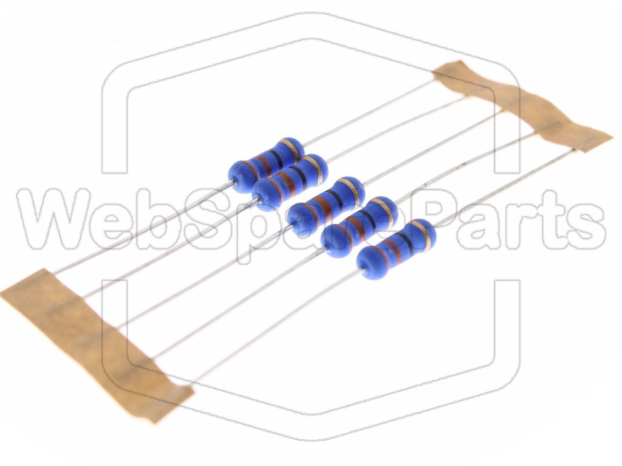 5x Resistencia de película metálica 33R 1W ±5% Ø4x10mm