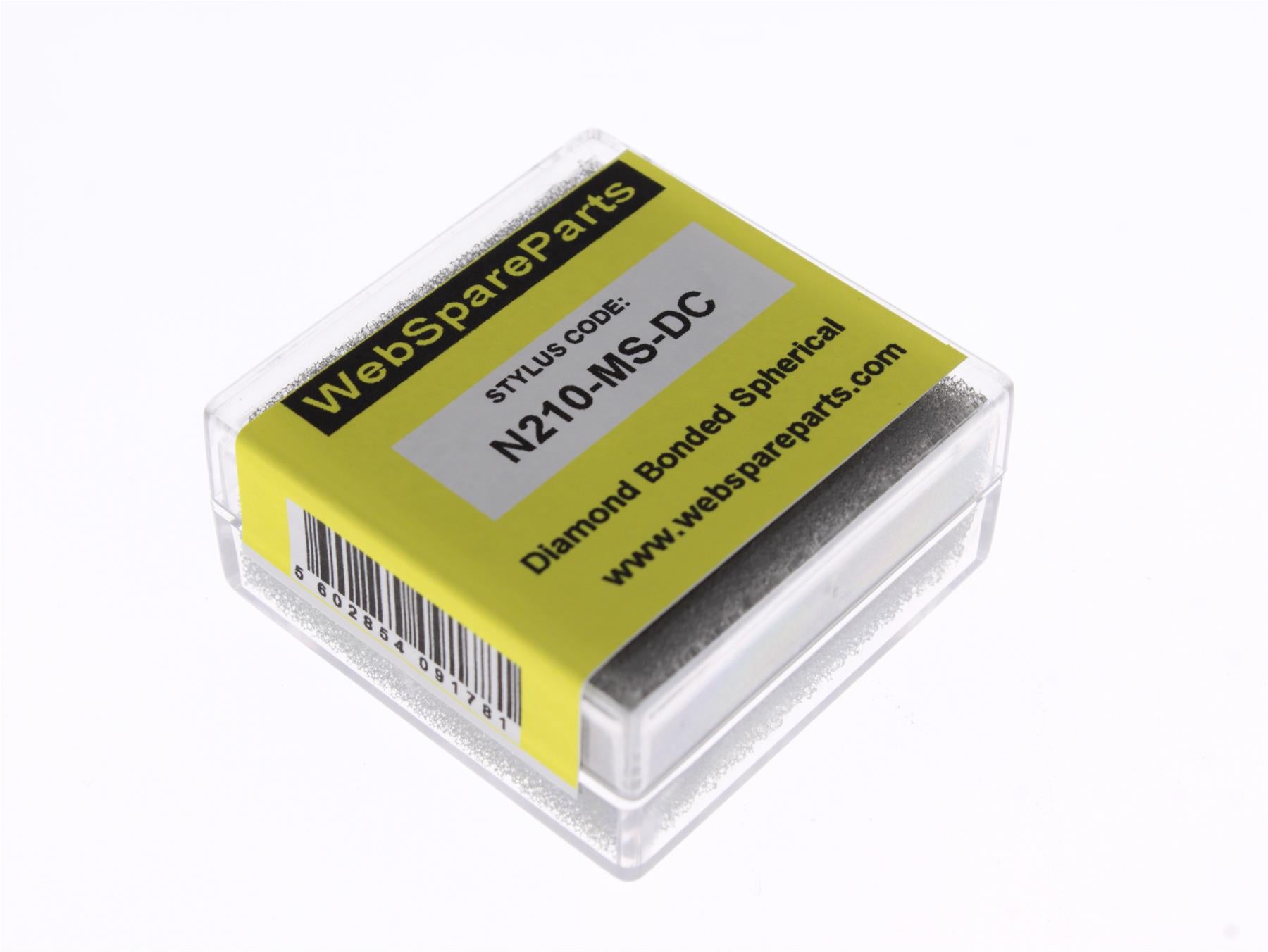 Aguja para tocadiscos N210-MS-DC con punta esférica diamantada