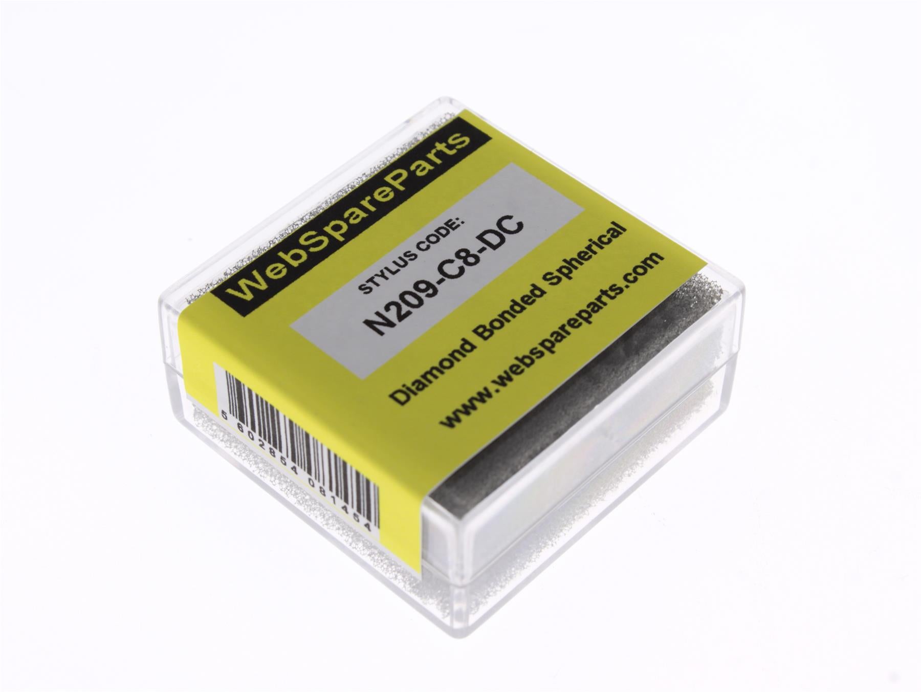 Aguja para tocadiscos N209-C8-DC con punta esférica diamantada