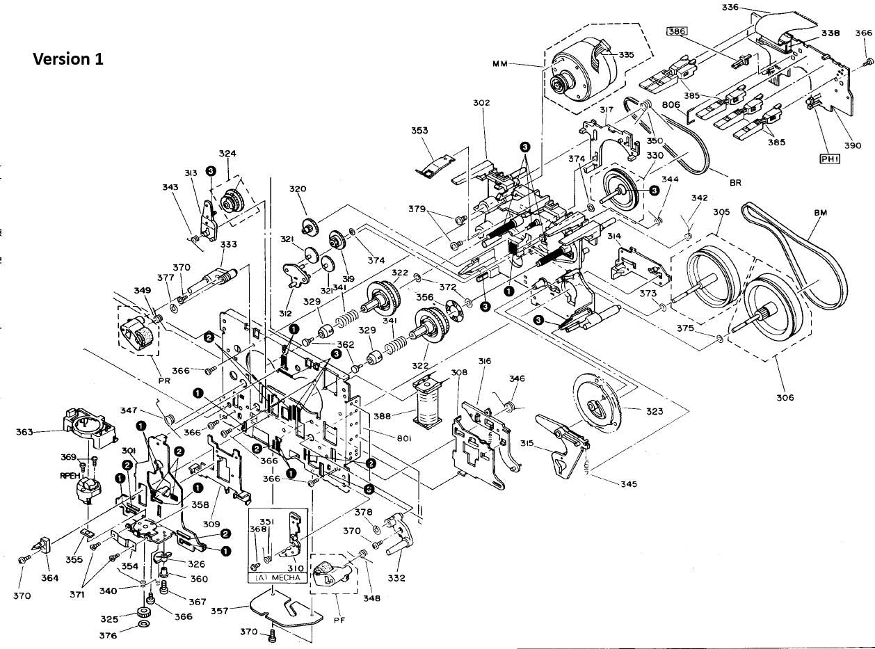 Kit de correas para pletina de doble casete – Kenwood KX-W6040