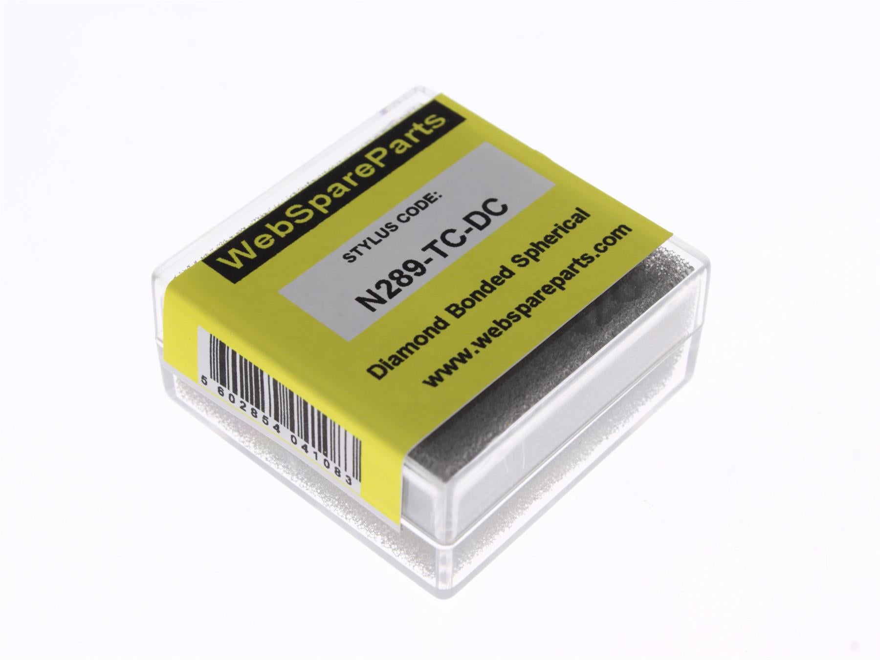 Aguja para tocadiscos N289-TC-DC con punta esférica diamantada