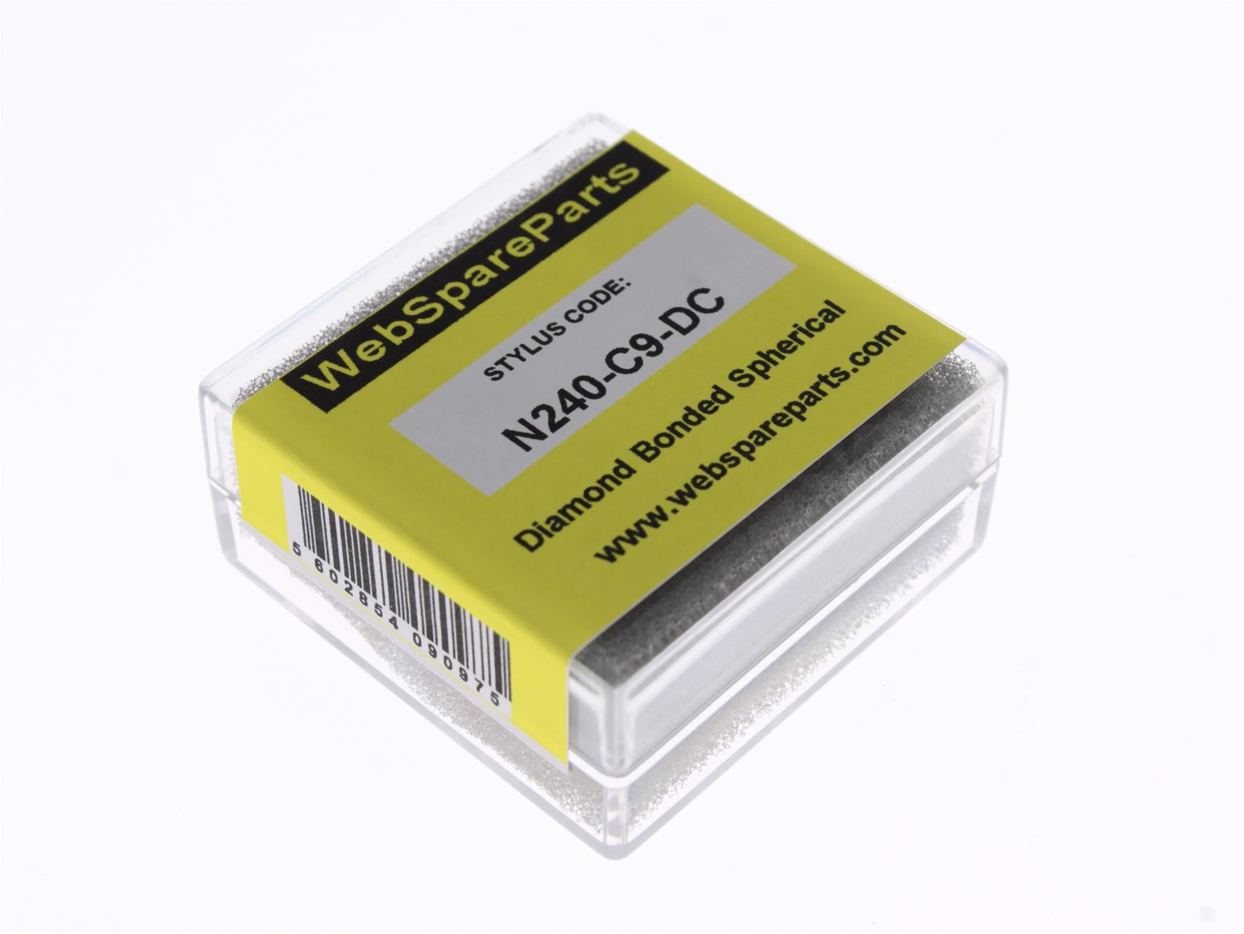 Aguja para tocadiscos N240-C9-DC con punta esférica diamantada