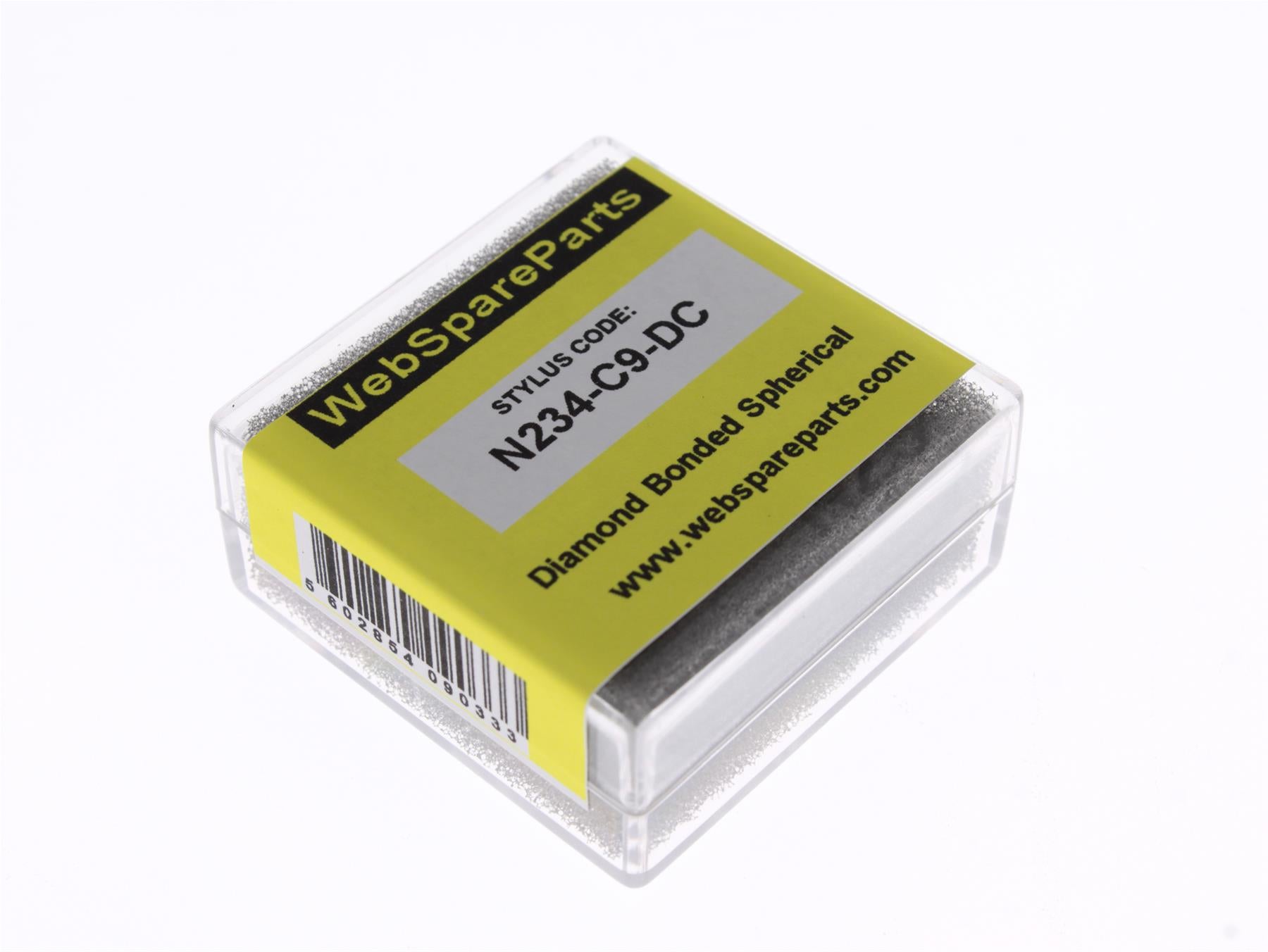 Aguja para tocadiscos N234-C9-DC con punta esférica diamantada