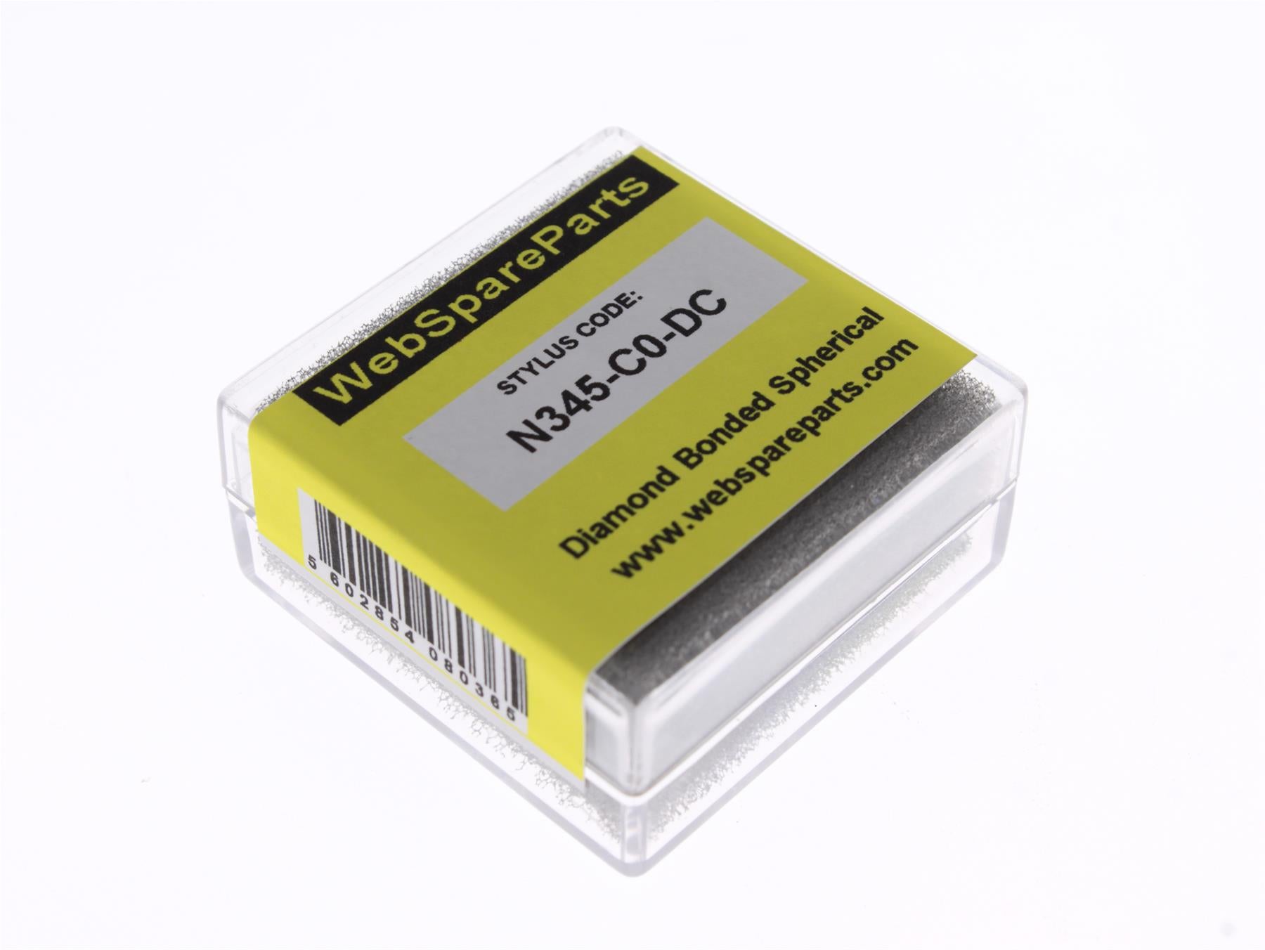 Aguja para tocadiscos N345-C0-DC con punta esférica diamantada