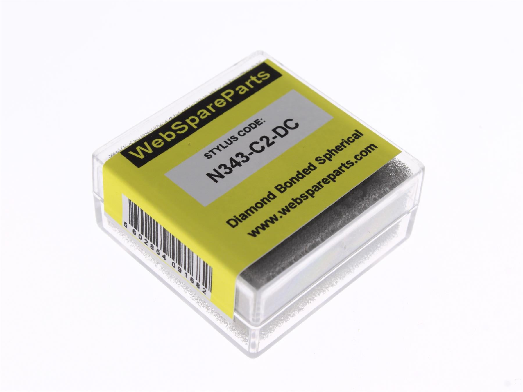 Aguja para tocadiscos N343-C2-DC con punta esférica diamantada