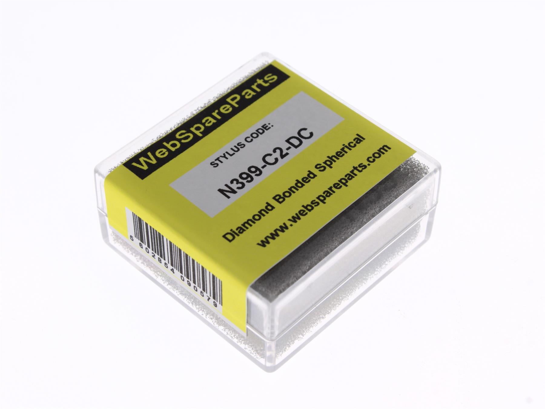 Aguja para tocadiscos N399-C2-DC con punta esférica diamantada