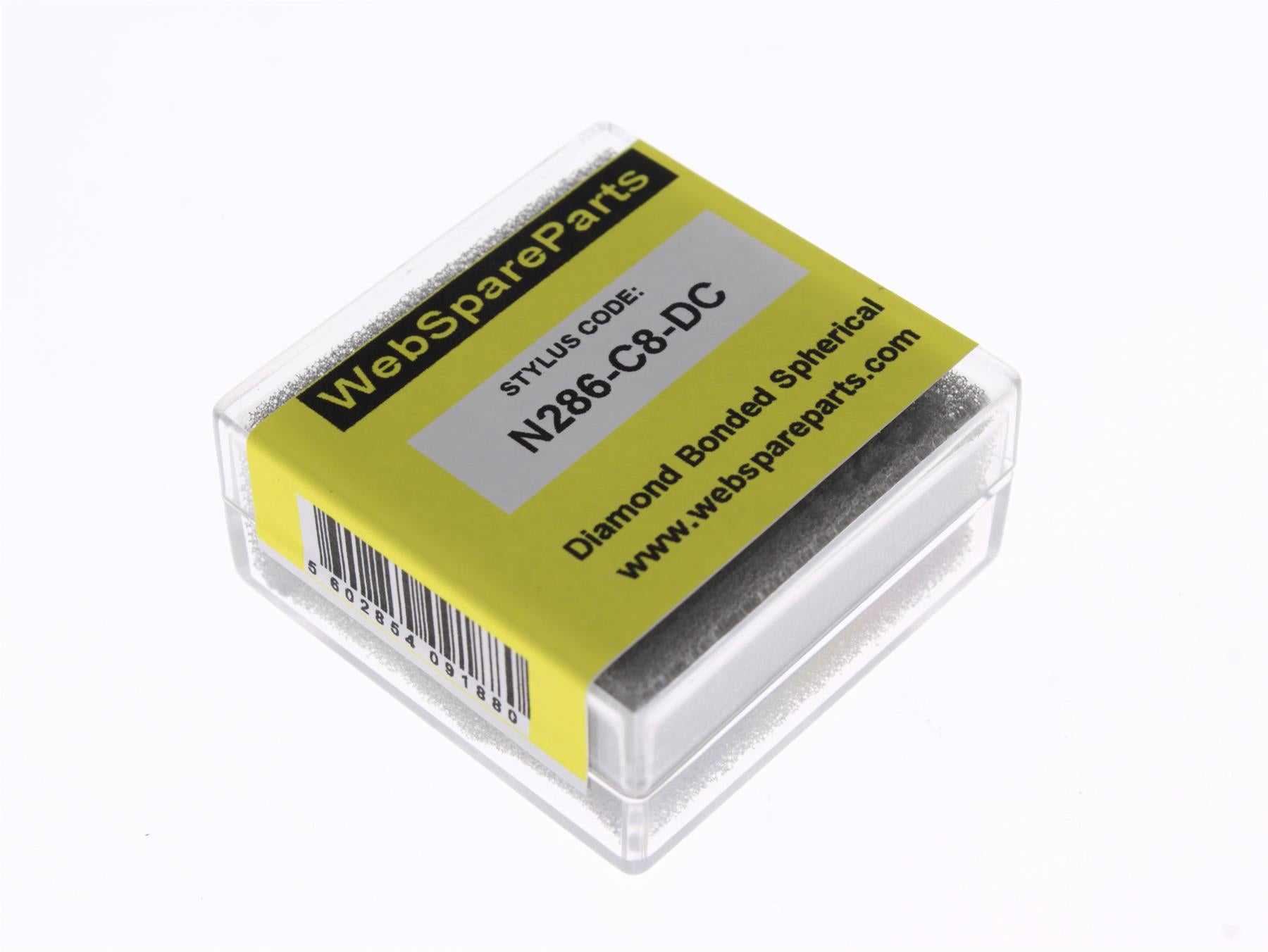 Aguja para tocadiscos N286-C8-DC con punta esférica diamantada