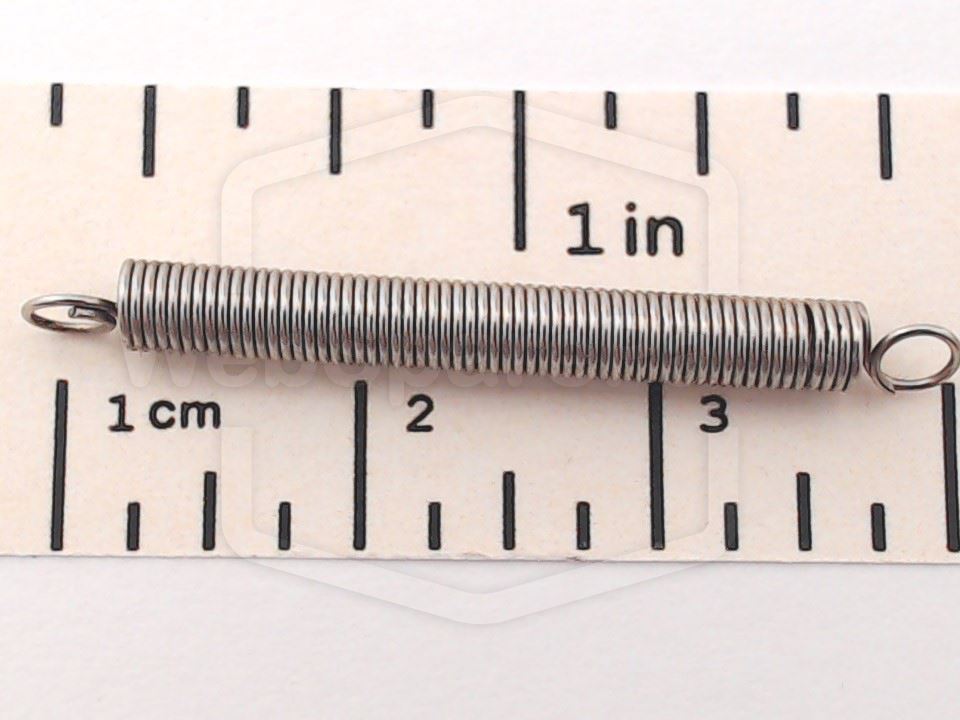Muelle de extensión Ø = 3mm x TL = 24.4mm x TK = 0.3mm