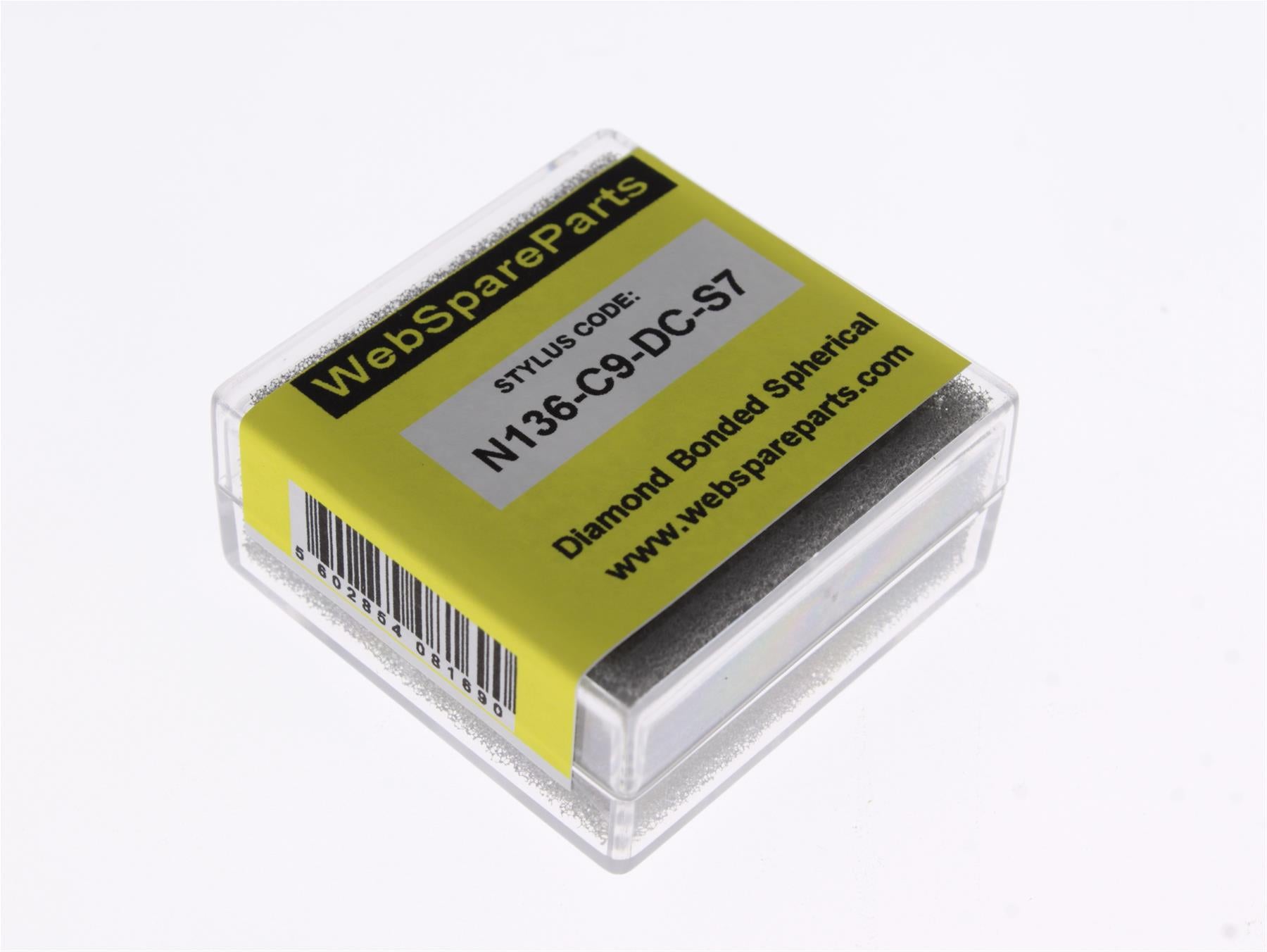 Aguja para tocadiscos N136-C9-DC-S7 con punta esférica diamantada