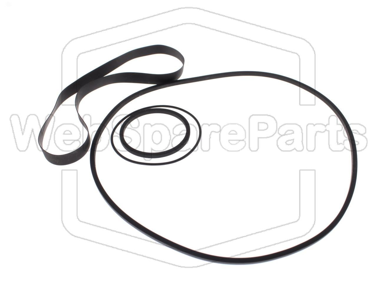 Belt Kit For Video Cassette Recorder Sharp VC-2300 G Portable