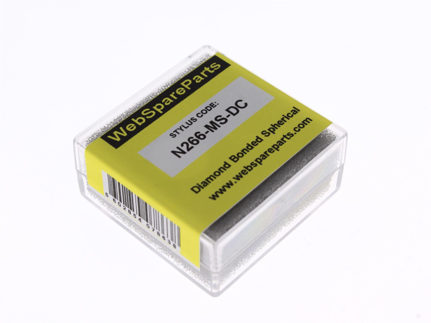 Aguja para tocadiscos N266-MS-DC con punta esférica diamantada