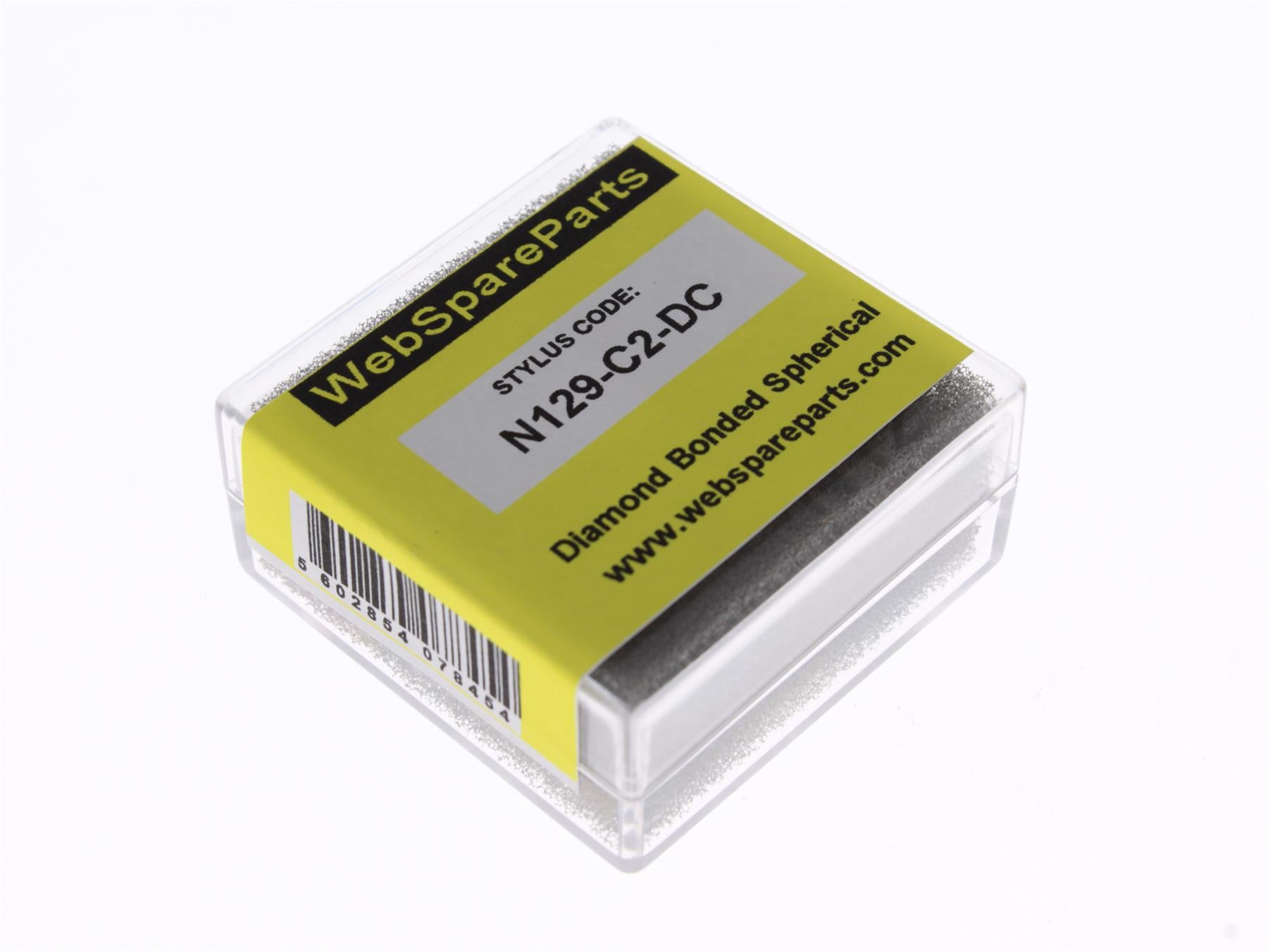 Aguja para tocadiscos N129-C2-DC con punta esférica diamantada