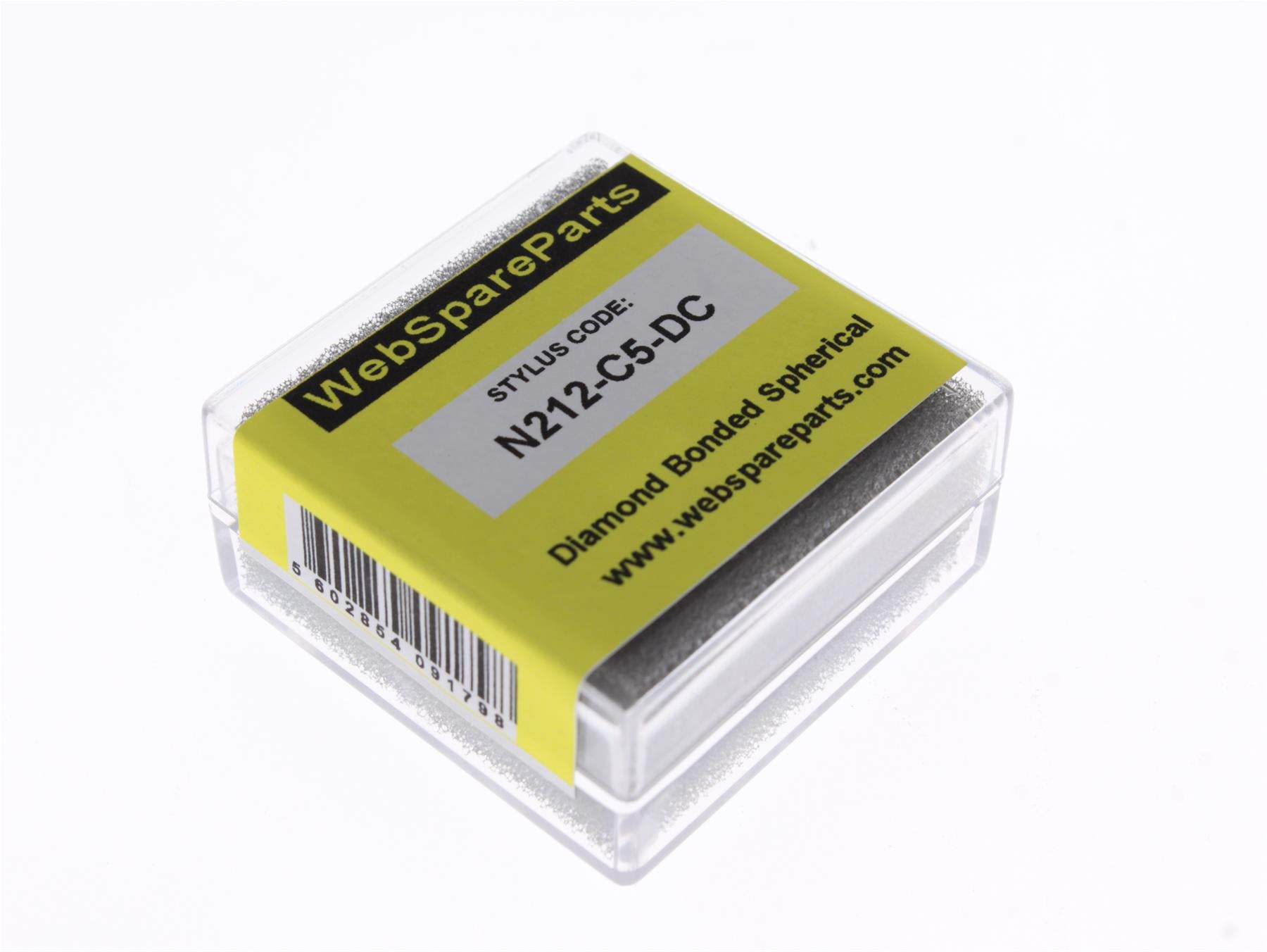 Aguja para tocadiscos N212-C5-DC con punta esférica diamantada