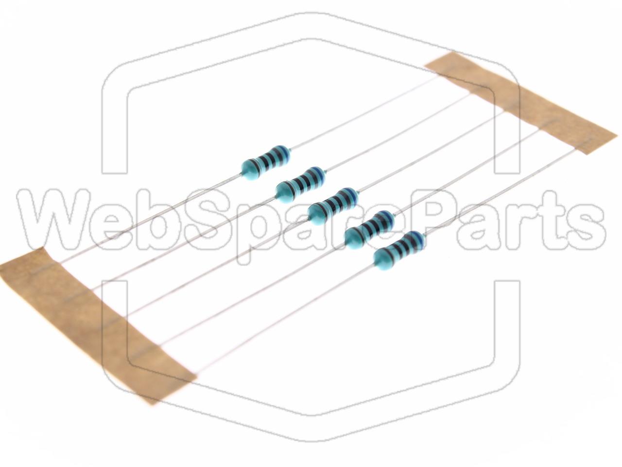 5x Resistencia de película metálica 680R 0.6W ±1% Ø2.5x6.8mm