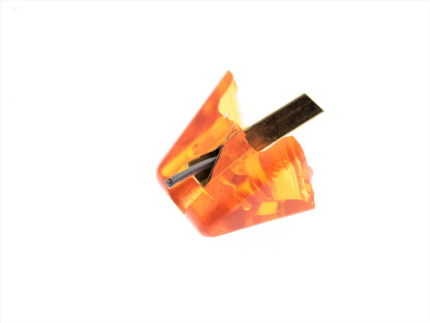Aguja para tocadiscos N268-T3-DC con punta esférica diamantada