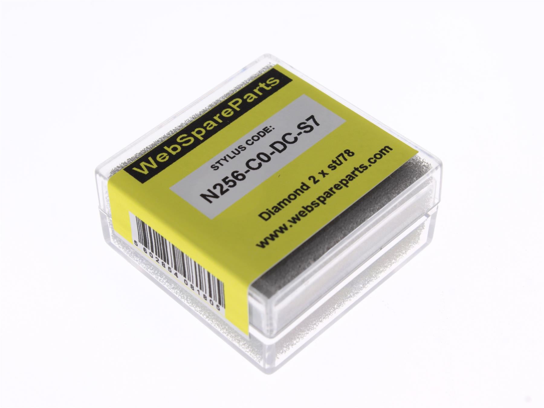 Aguja para tocadiscos N256-C0-DC-S7 con punta esférica diamantada