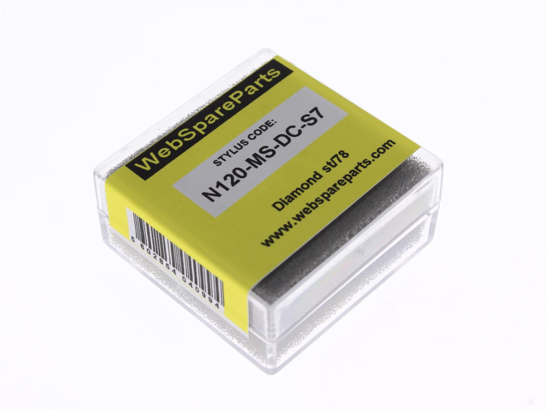 Aguja para tocadiscos N120-MS-DC-S7 con punta esférica diamantada