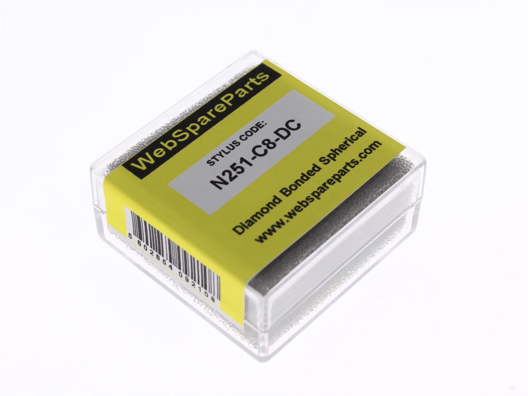 Aguja para tocadiscos N251-C8-DC con punta esférica diamantada
