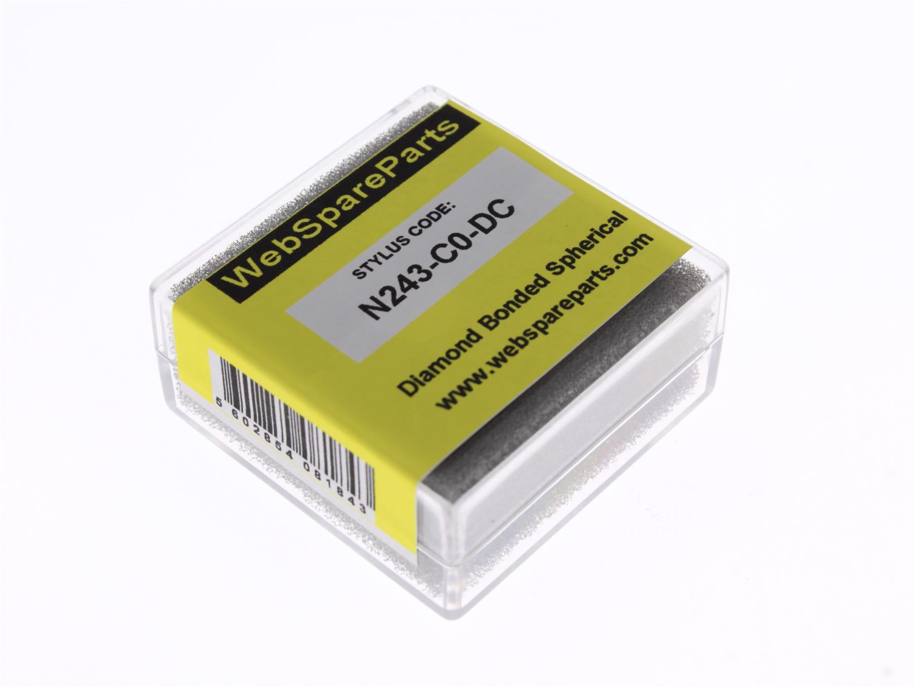 Aguja para tocadiscos N243-C0-DC con punta esférica diamantada