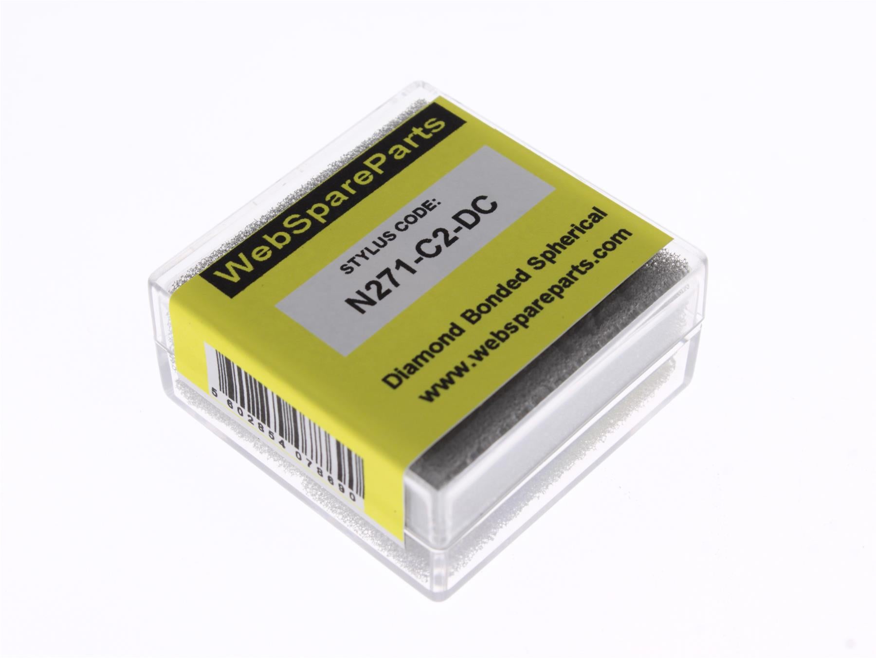 Aguja para tocadiscos N271-C2-DC con punta esférica diamantada