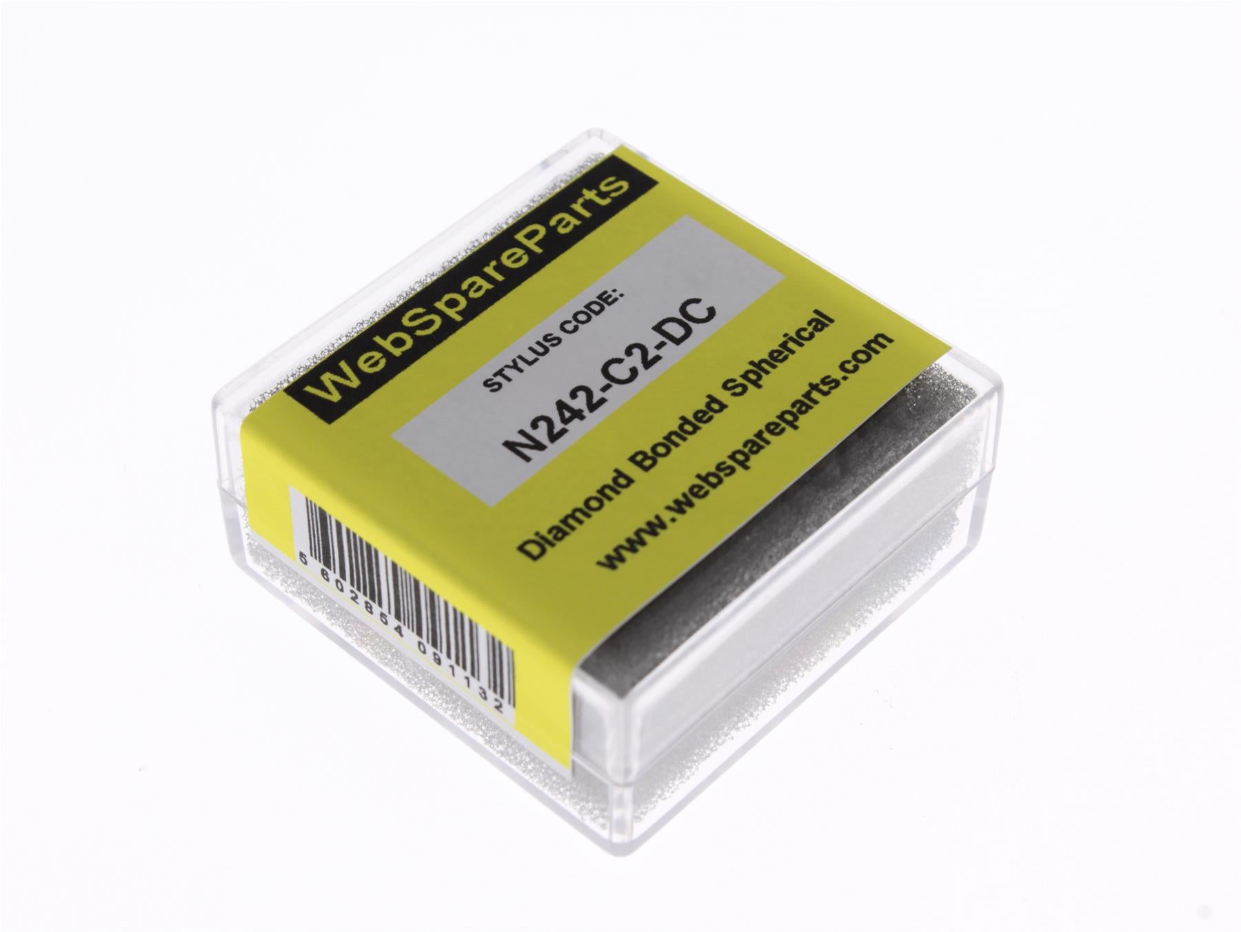 Aguja para tocadiscos N242-C2-DC con punta esférica diamantada