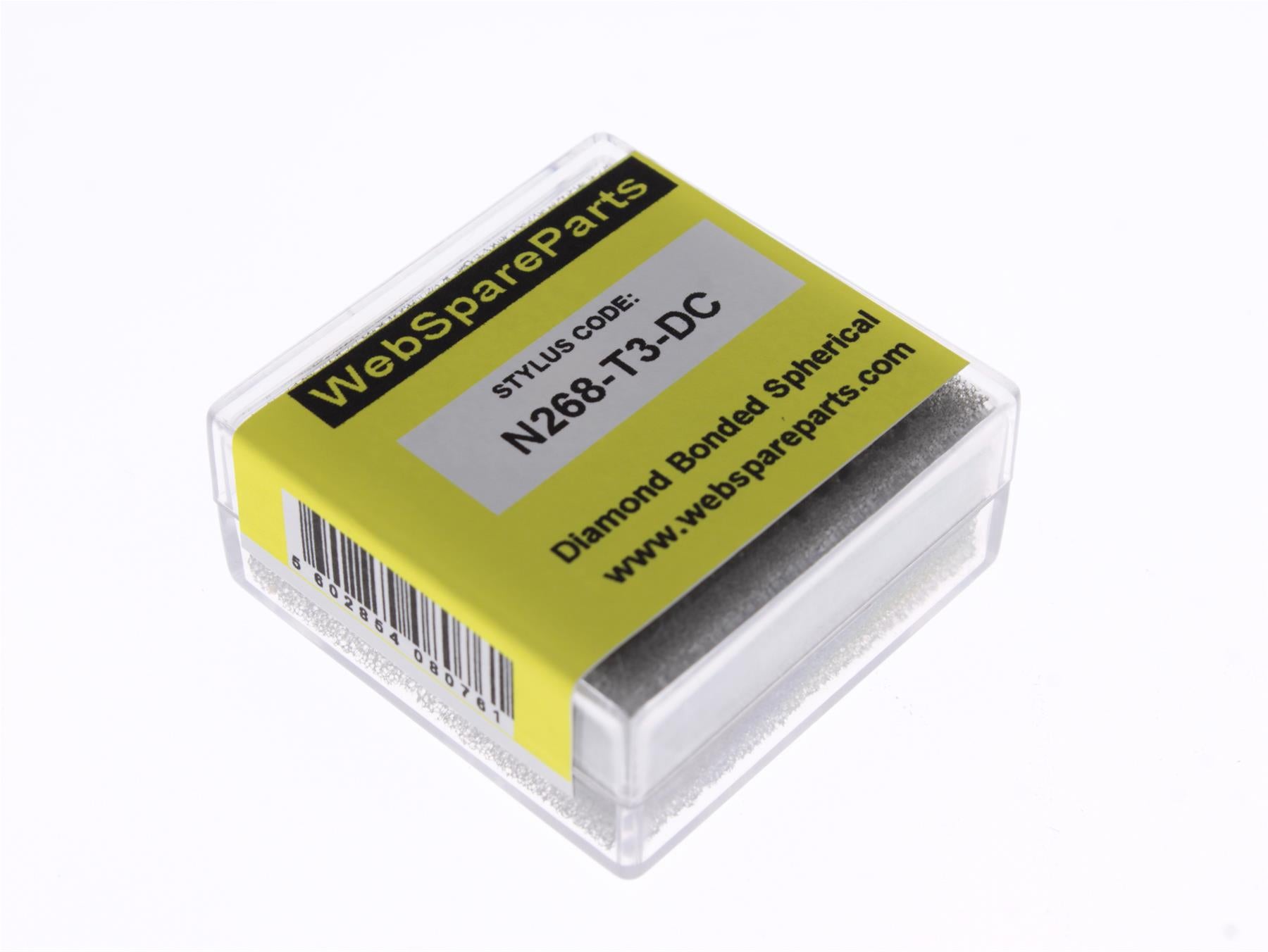Aguja para tocadiscos N268-T3-DC con punta esférica diamantada