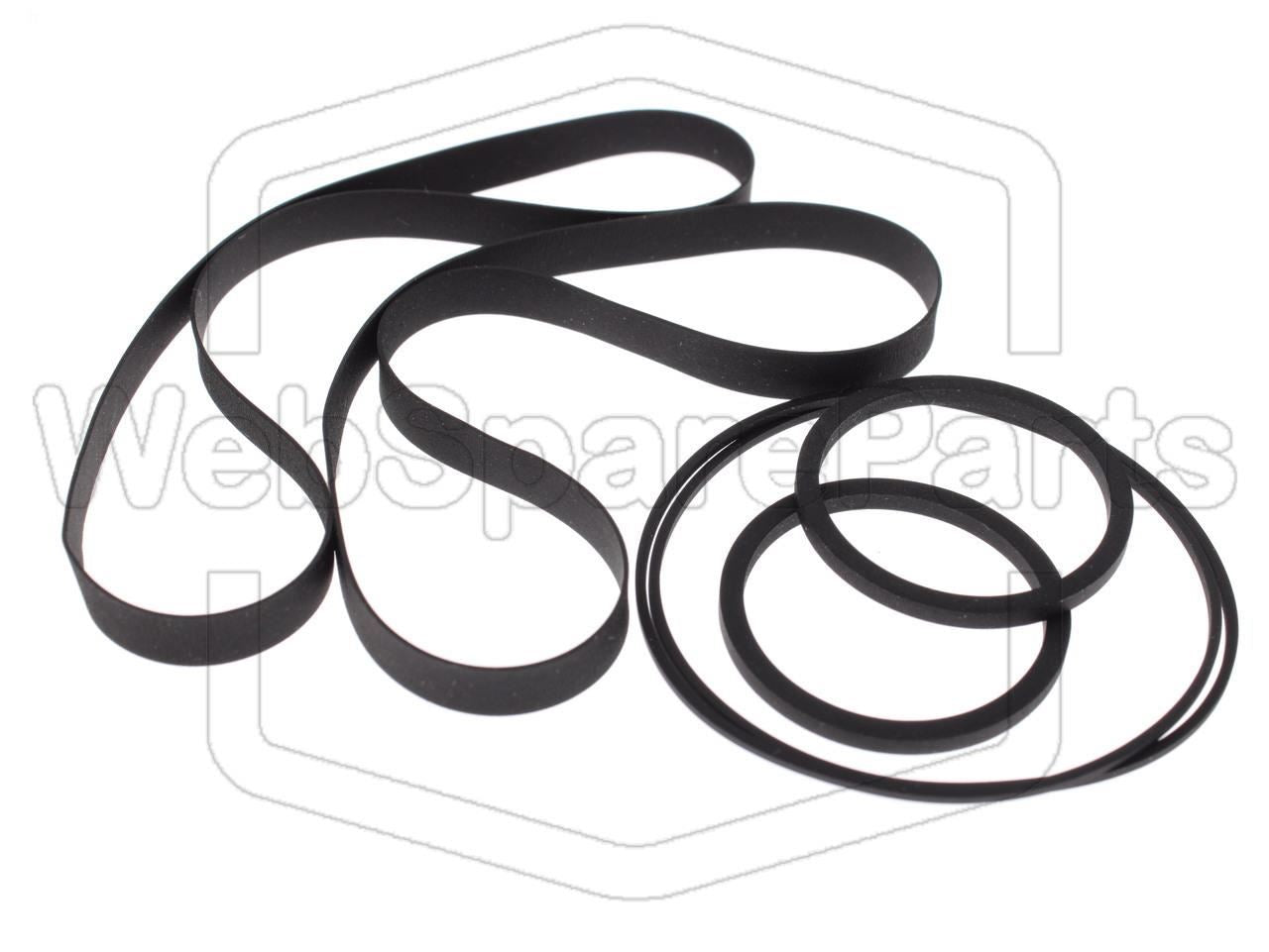 Belt Kit For Video Cassette Recorder Sharp VC-5W20E Twin VHS